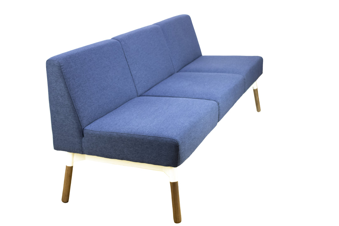 Blue Reception 3 Seat Sofa-Preowned