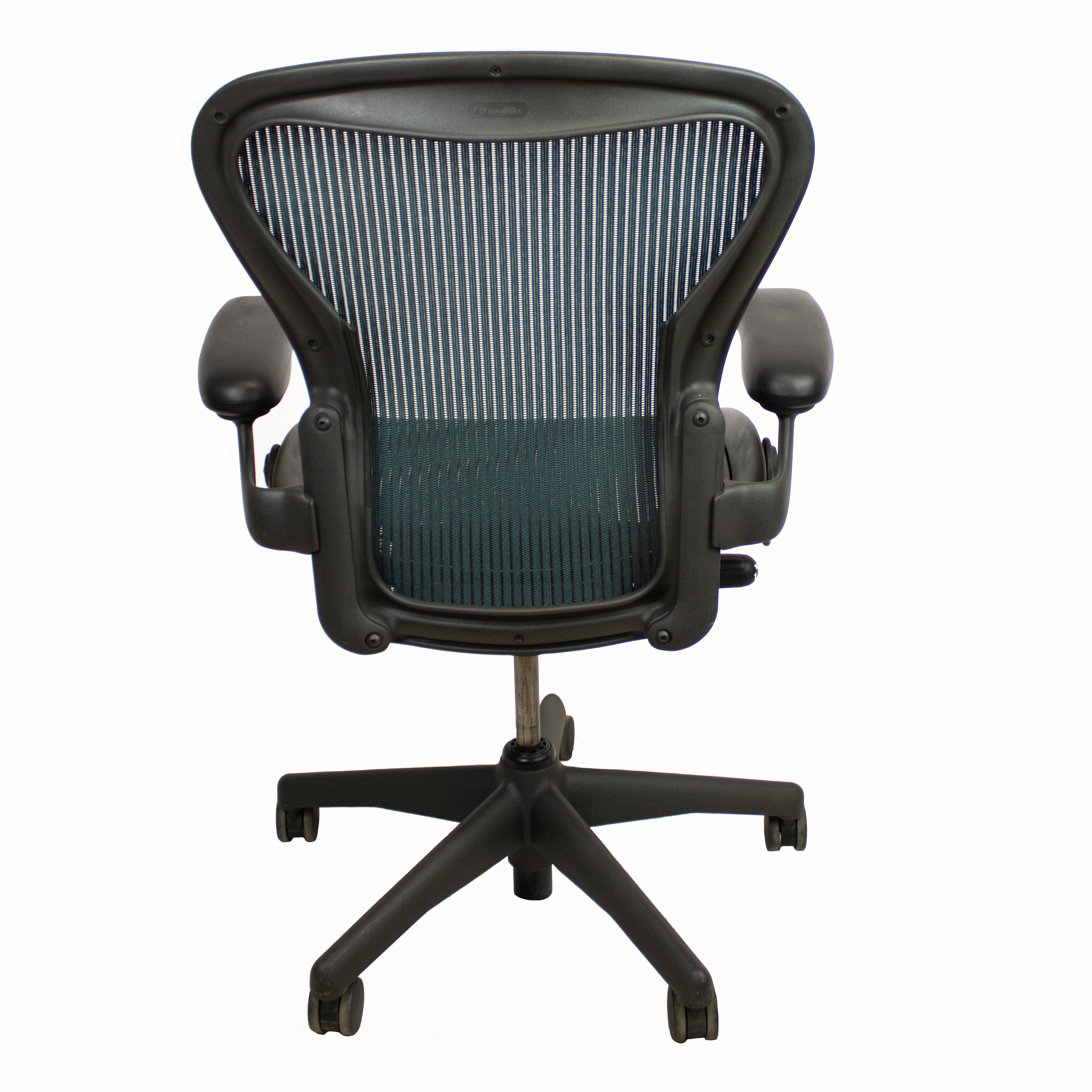 Herman Miller Aeron Task Chair "B"- Fixed Arms - Green Mesh  -Preowned