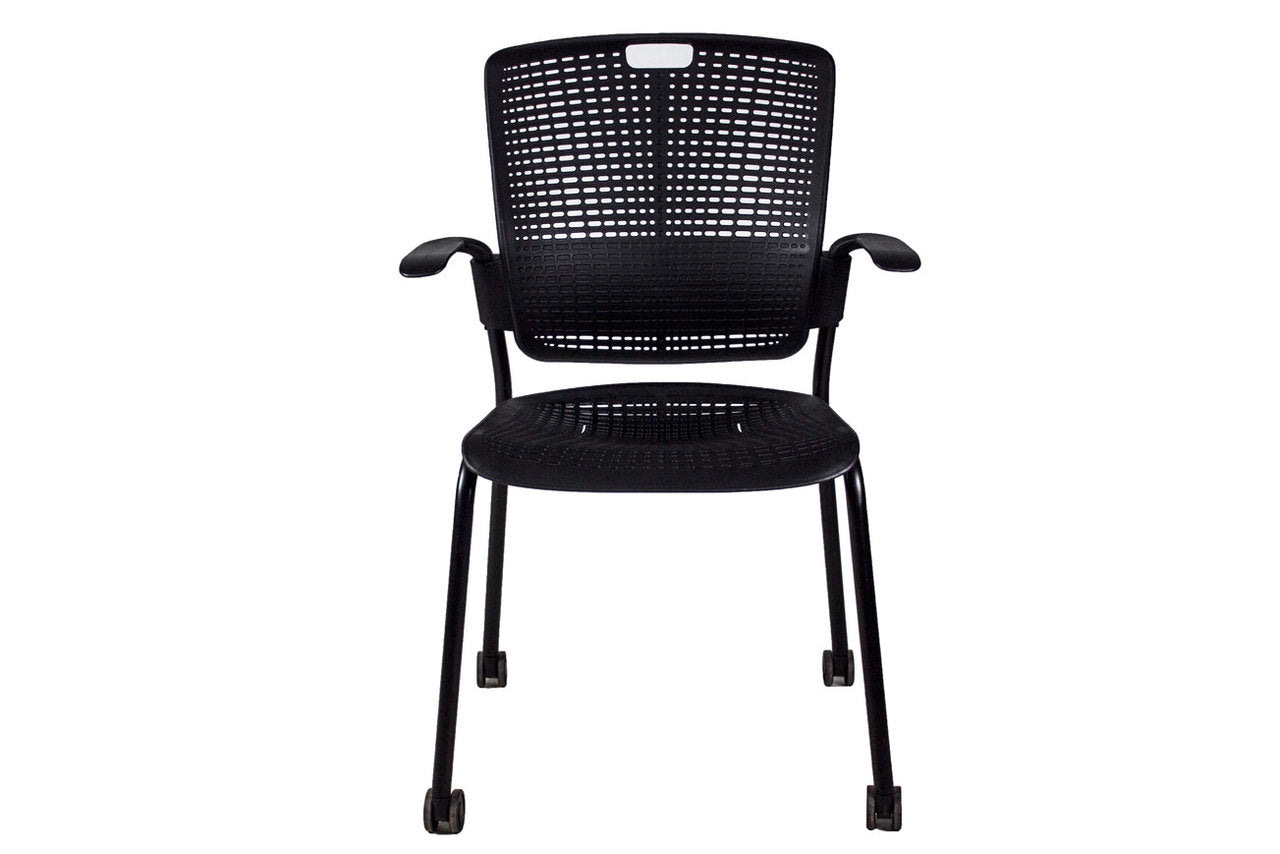 Humanscale Cinto Guest Chair w/ Casters, Black - Preowned