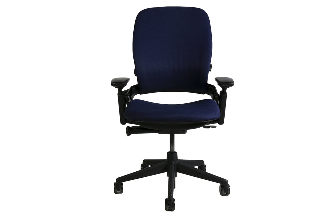Steelcase Leap V2 Ergonomic Task Chair, Blue - Preowned