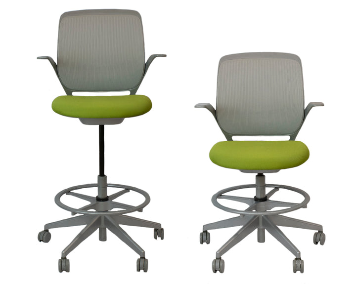 Steelcase Cobi Stool - Green - Preowned
