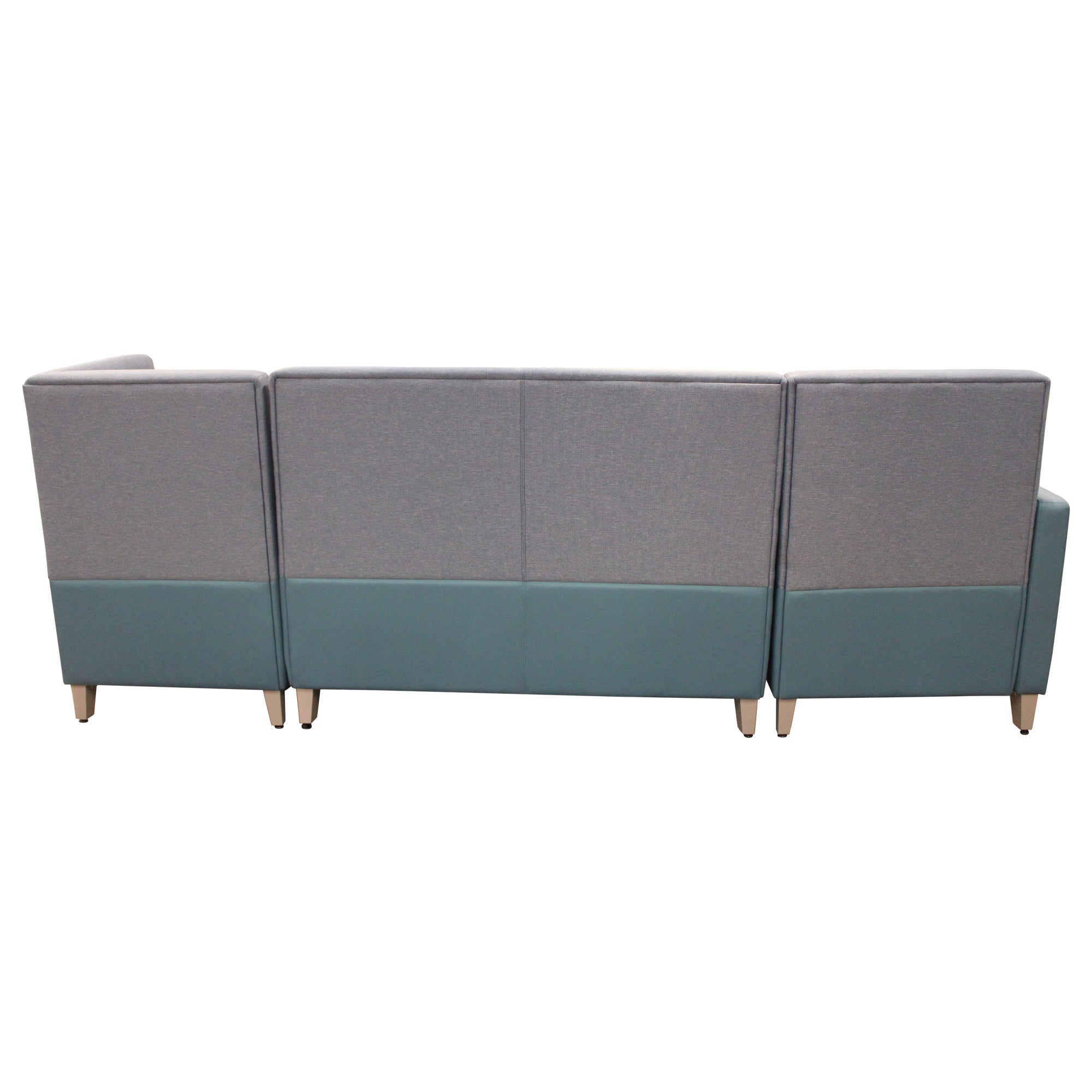 National Fringe Modular Sofa, Blue - Preowned