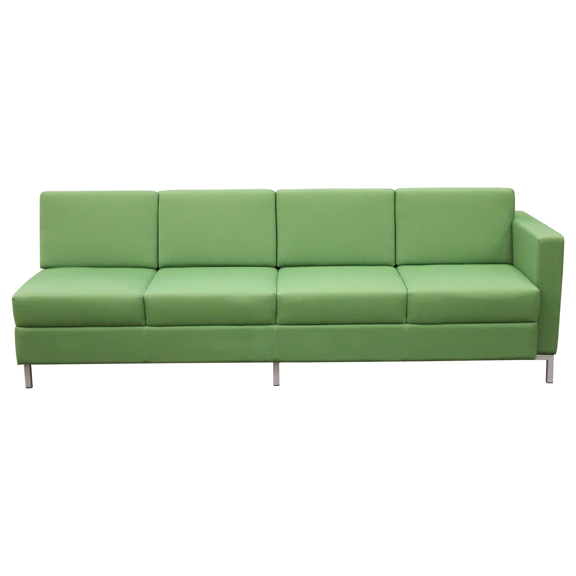 Global Citi Square 4-Seat Sofa, Green - Preowned