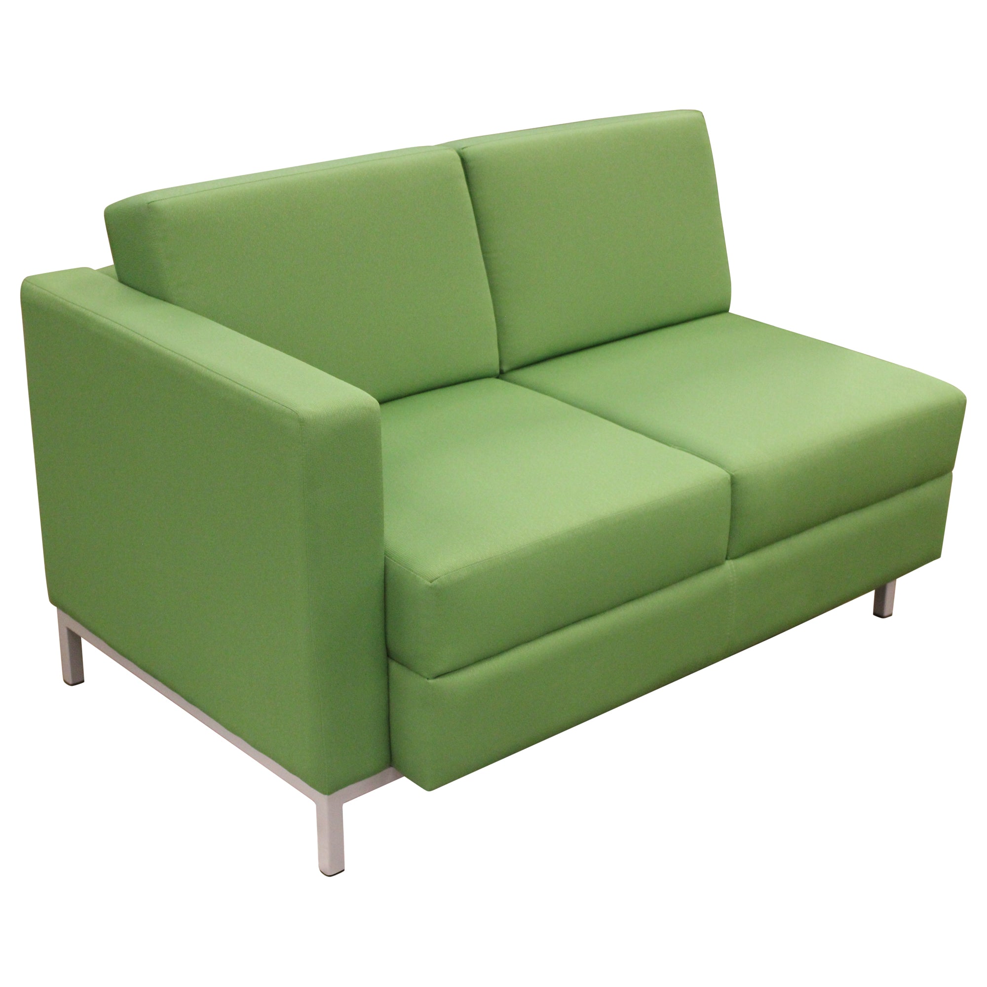 Global Citi Square 2-Seat Sofa, Green - Preowned