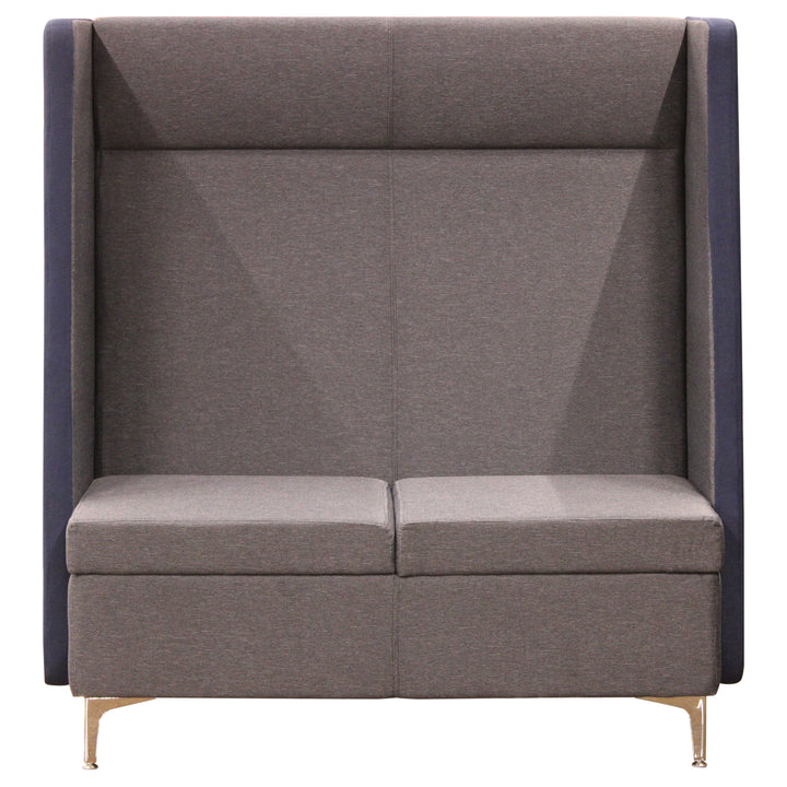 Kimball Villa 2-Seat Lounge w/Semi-Private Shade, Grey Seat - Preowned