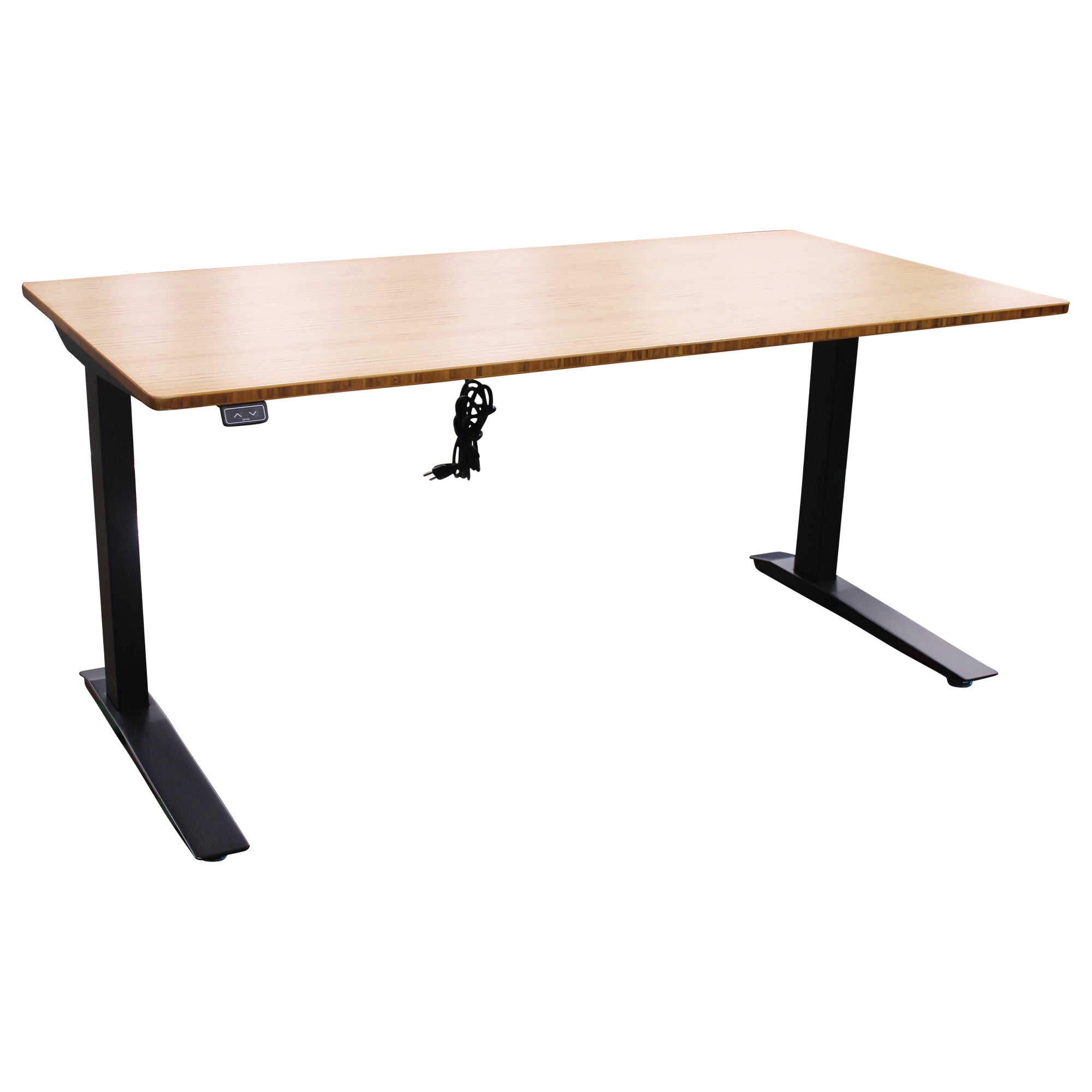 Jarvis Height Adjustable Desk, Bamboo - Preowned