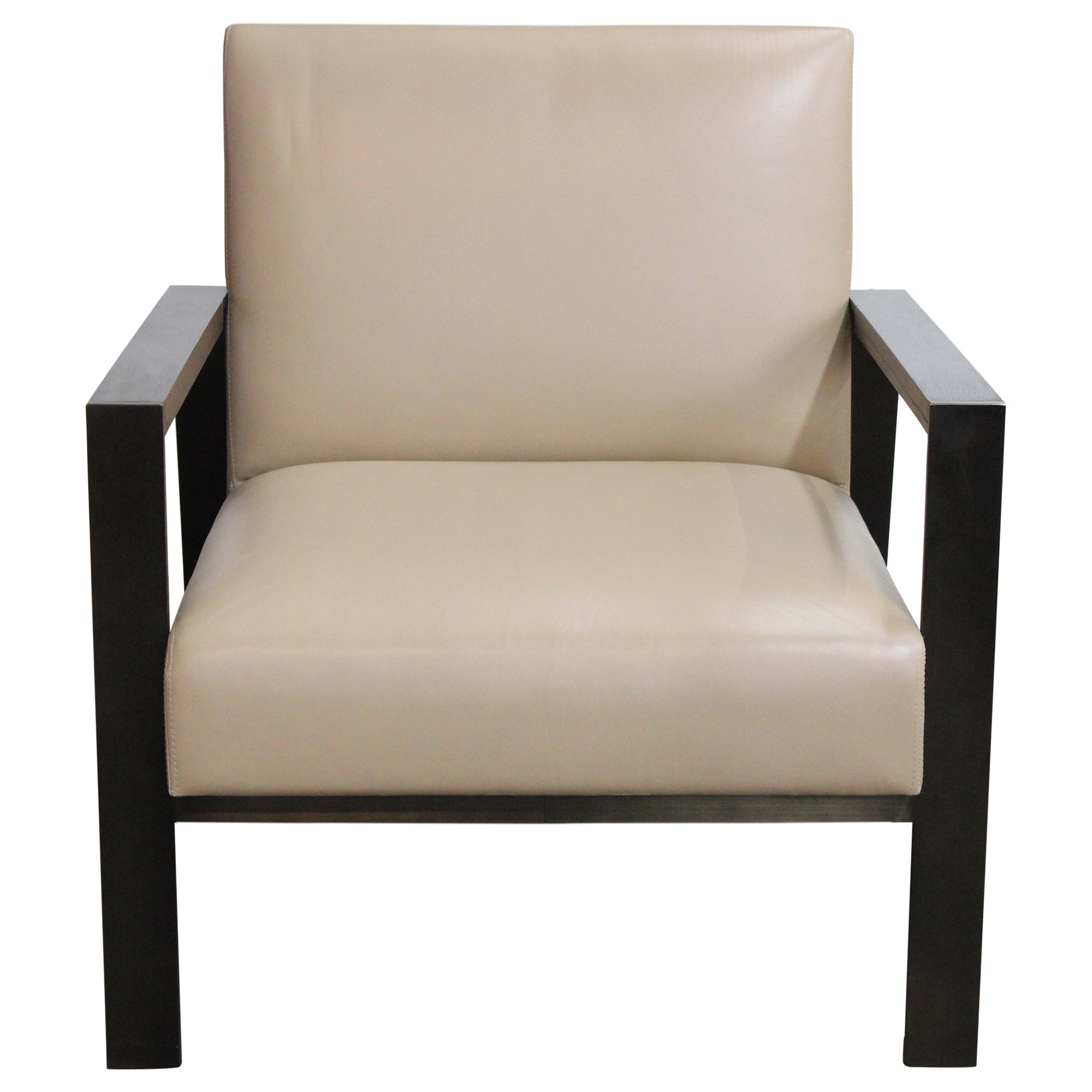 Holly Hunt New Linden Lounge Chair, Tan - Preowned CLOSEOUT