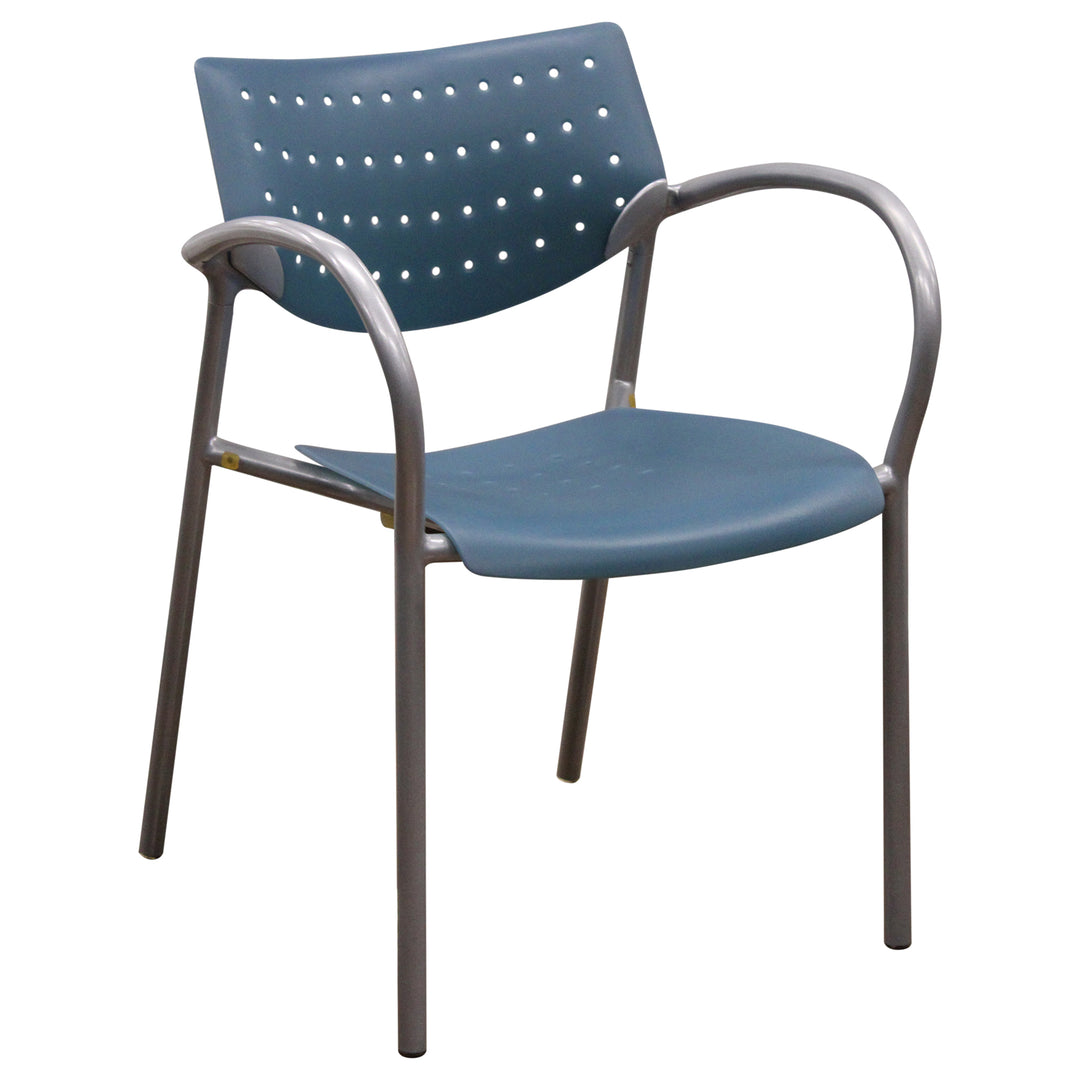 Keilhauer Also Stacking Armchair, Blue - Preowned
