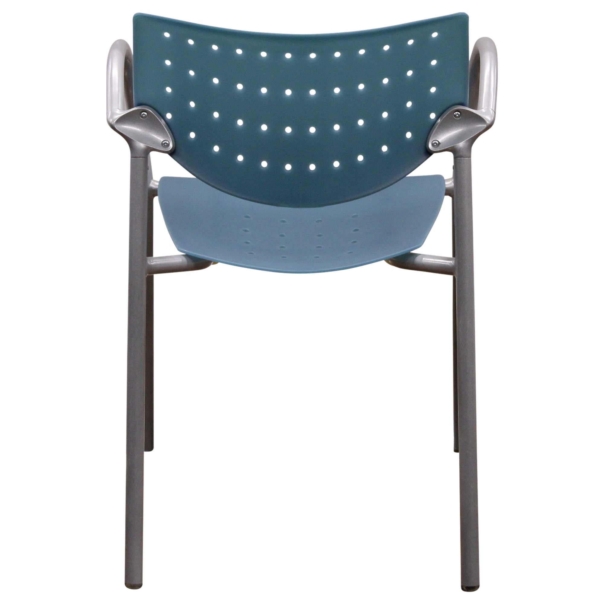 Keilhauer Also Stacking Armchair, Blue - Preowned