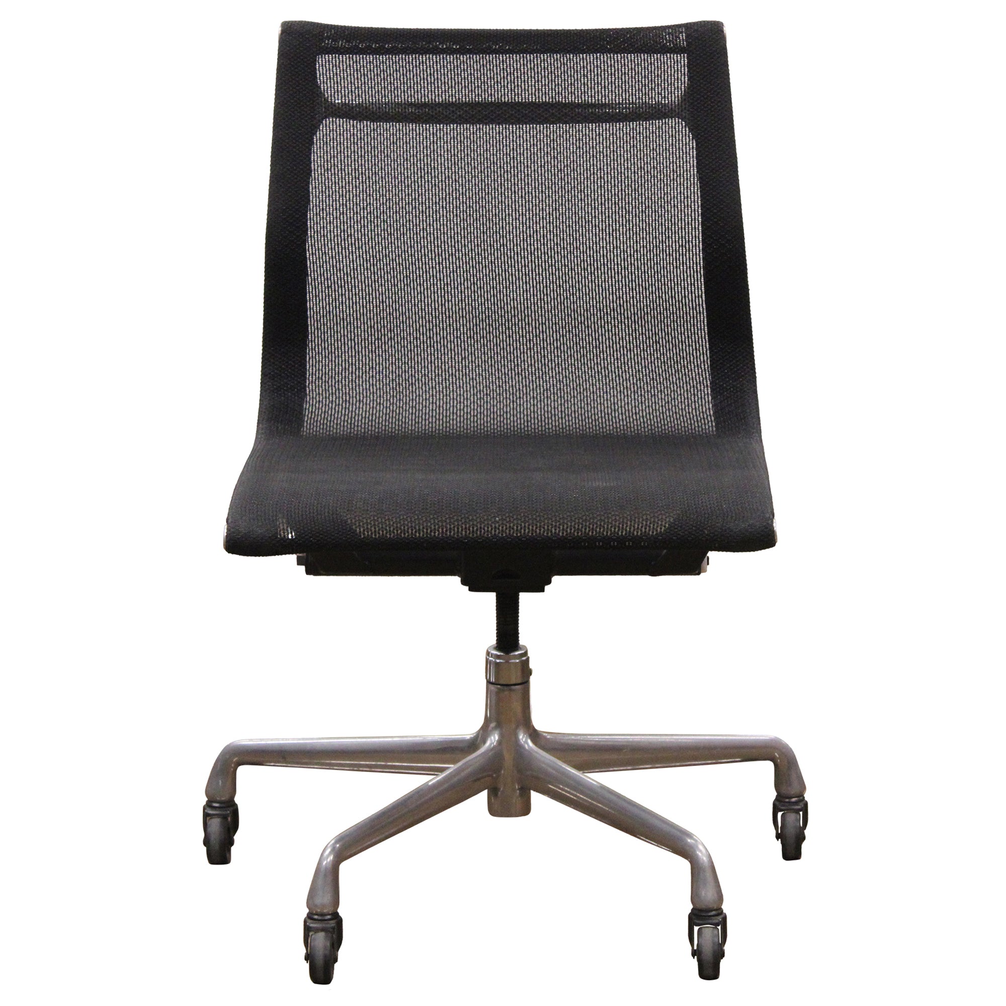 Herman Miller Eames Armless Management Chair, Black - Preowned