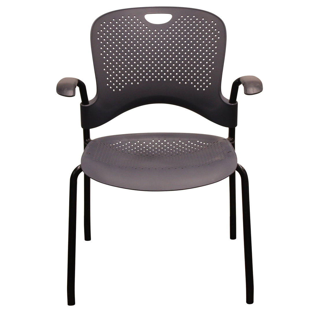 Herman Miller Caper Side Chair W/Arms, Black - Preowned