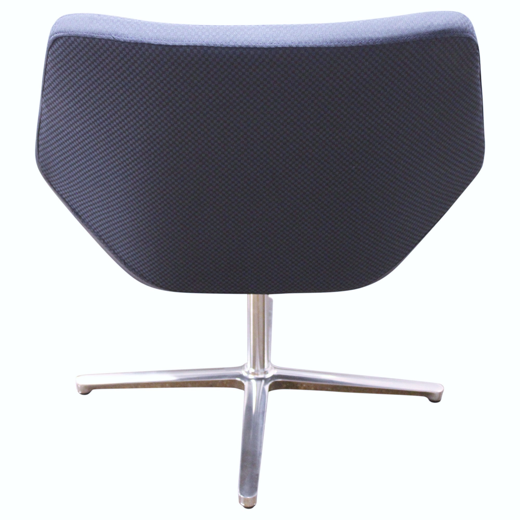 Keilhauer Cahoots Swivel Base Lounge Chair, Navy Blue - Preowned