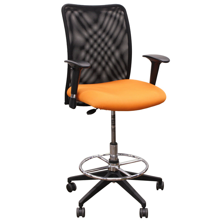 Compel Argos Task Stool, Orange - Preowned