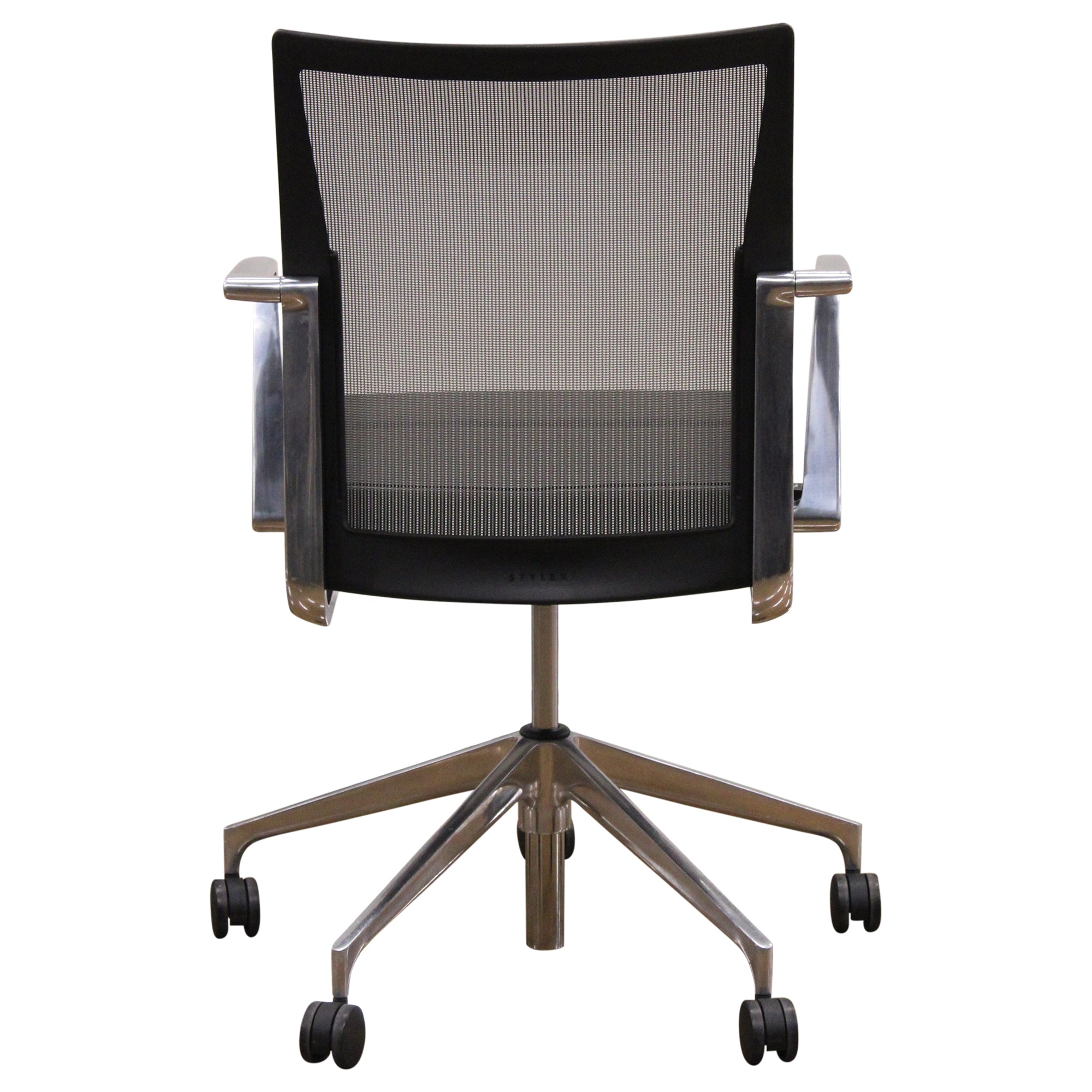 Stylex Sava Conference Chair, Leather, Black - Preowned