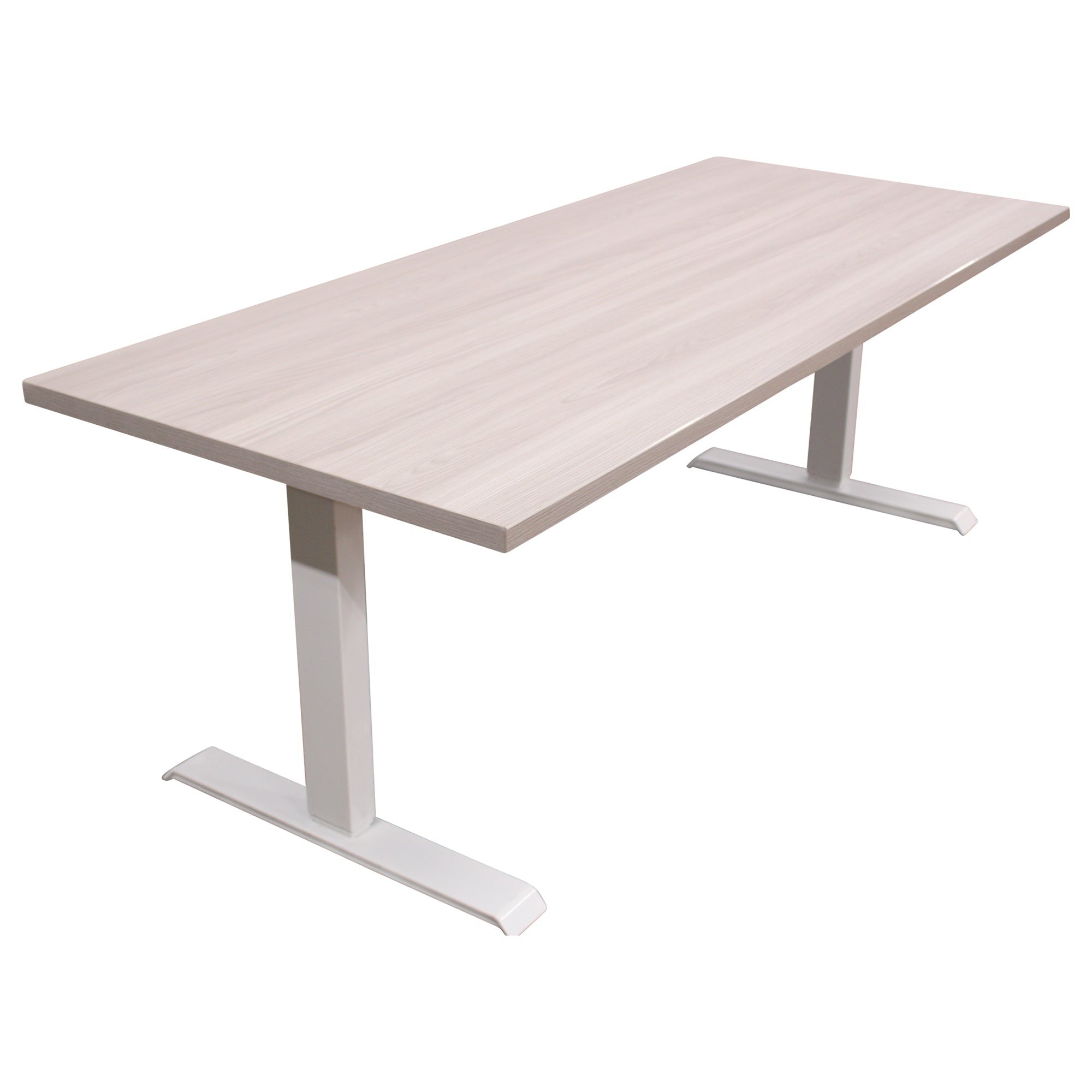 Haworth Desk with HiLo Base, Oatmeal - Preowned
