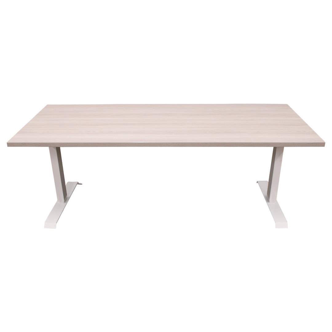 Haworth Desk with HiLo Base, Oatmeal - Preowned