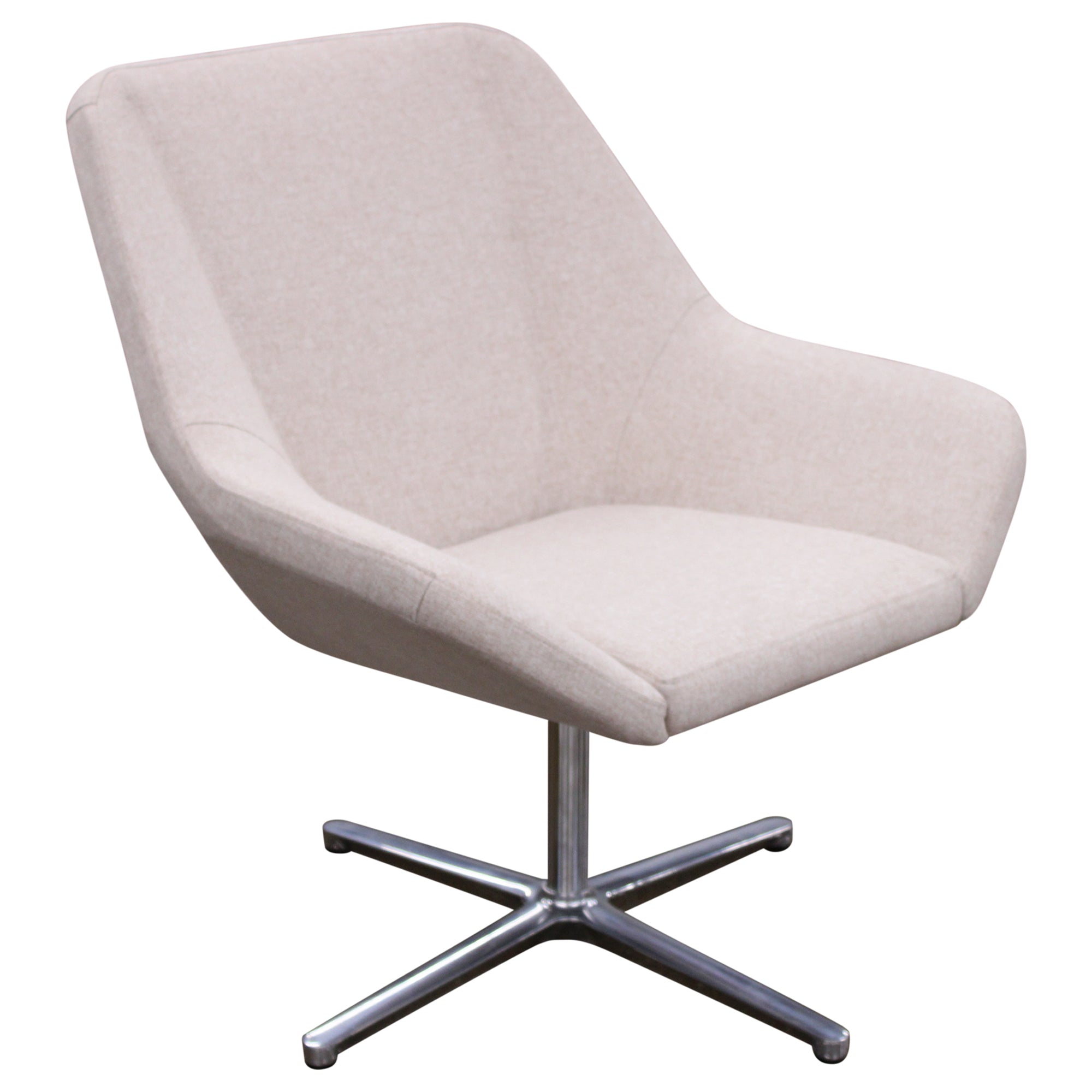 Keilhauer Cahoots Side Chair w/ Swivel Base, Cream - Preowned