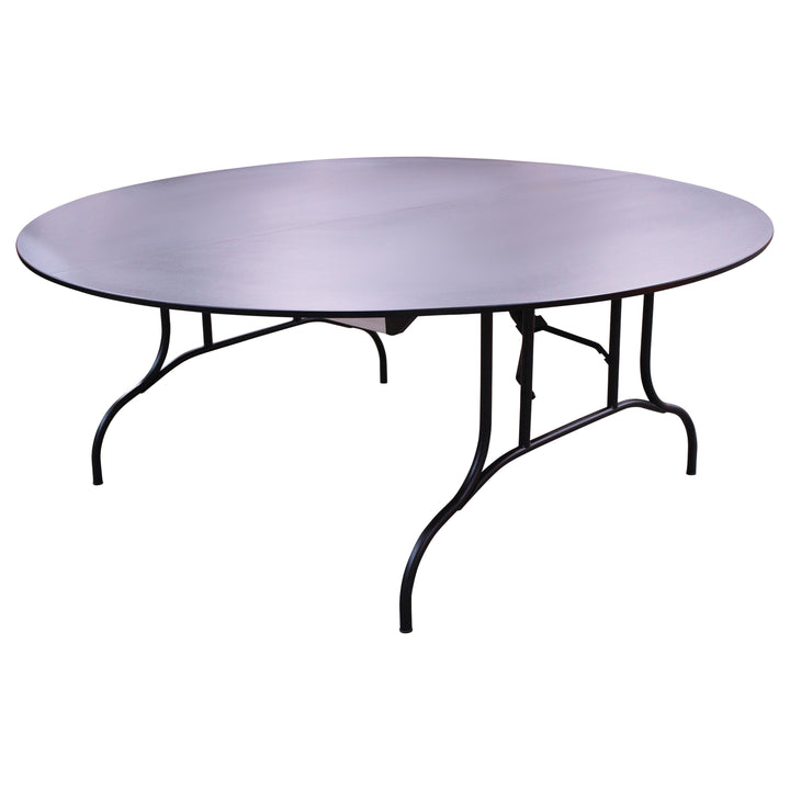 MityLite 72" Round Folding Table, Black - Preowned