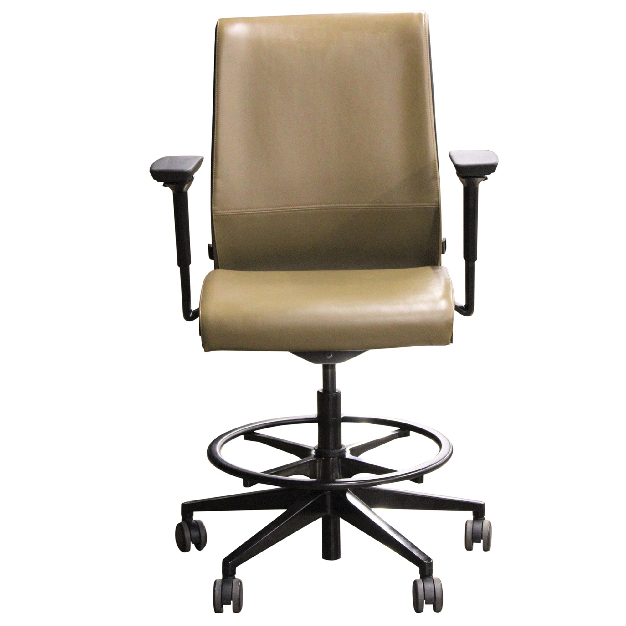 Steelcase Think V1 Task Stool, Olive - Preowned