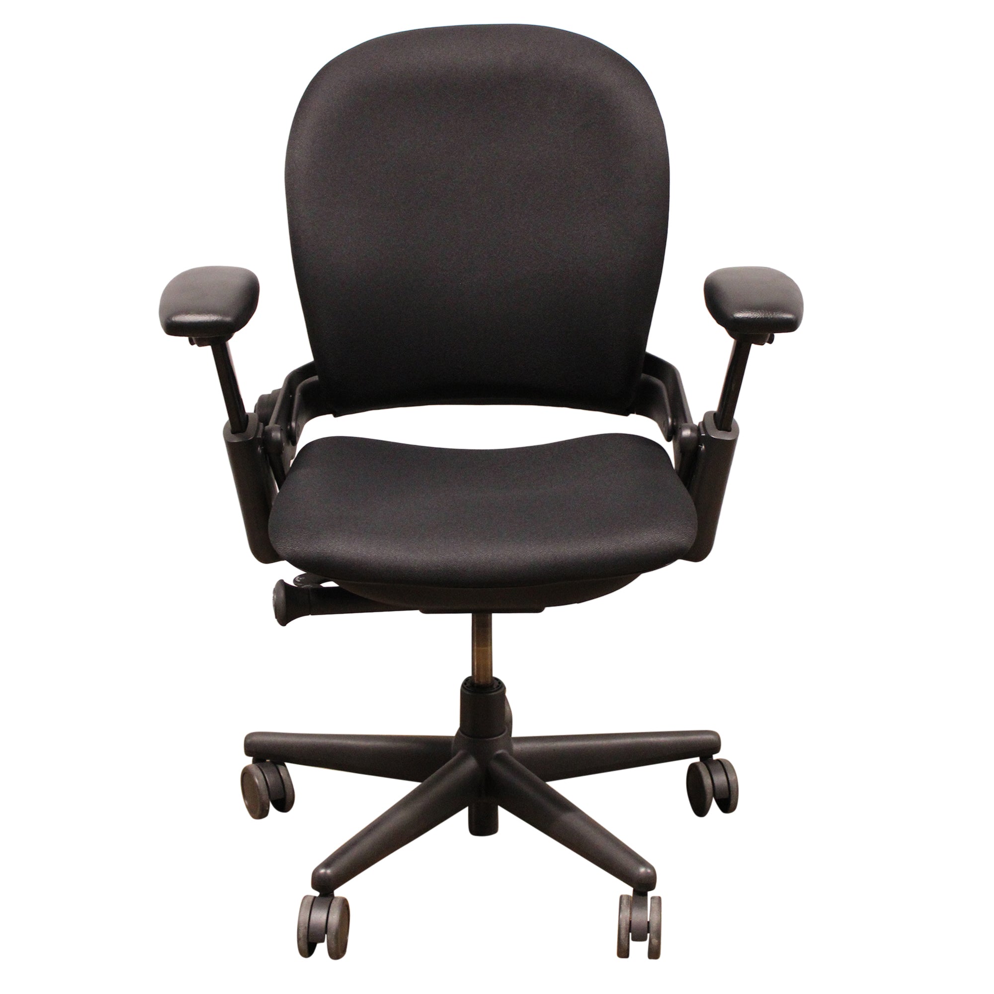 Steelcase Leap V1 Task Chair without adjustable Lumbar or Seat Slide, Black- Preowned
