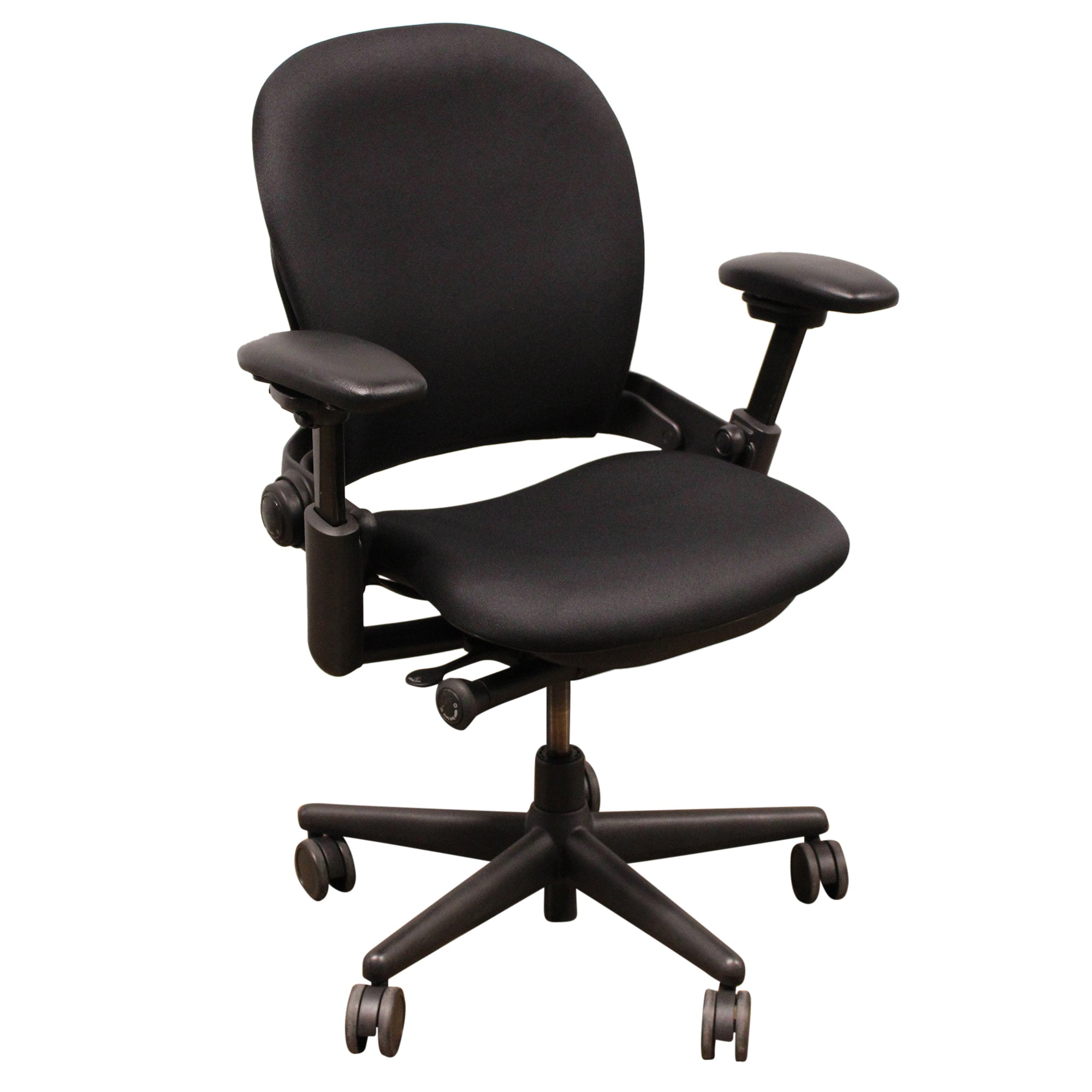 Steelcase Leap V1 Task Chair w/Stationary Back, Black- Preowned