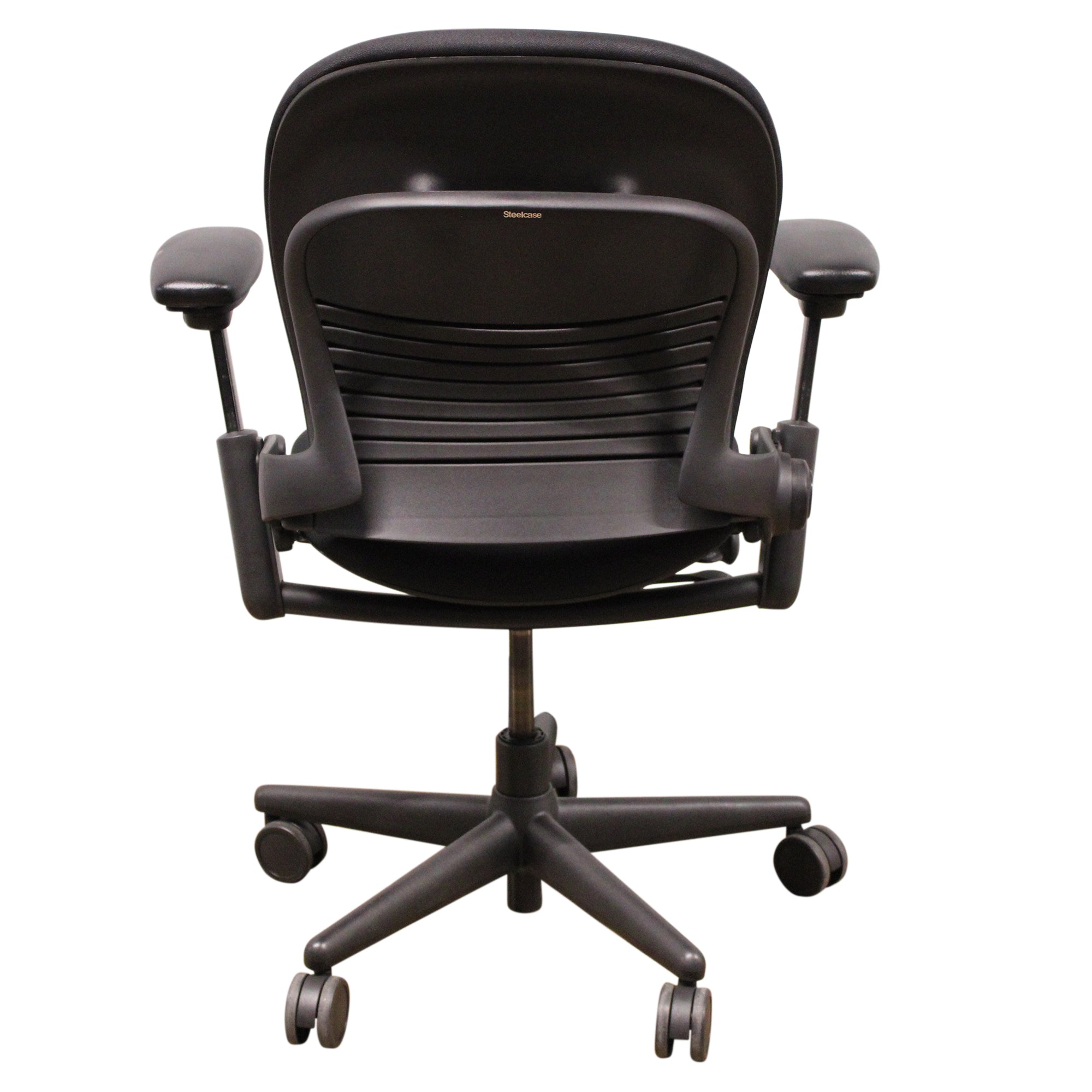 Steelcase Leap V1 Task Chair w/Stationary Back & Seat, Black- Preowned