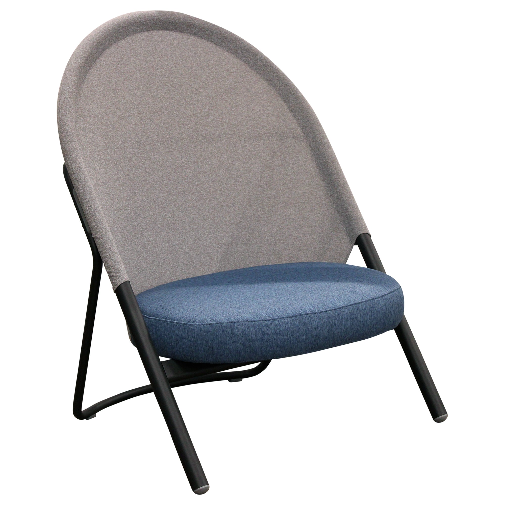 Teknion Routes Arc Lounge Chair, Blue - Preowned