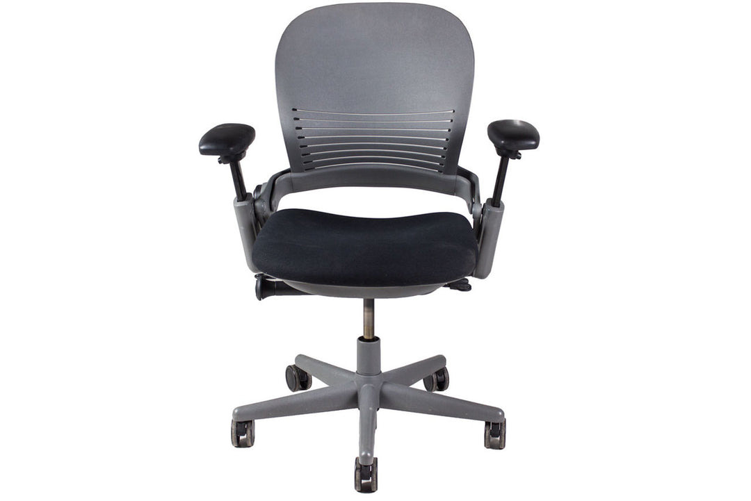 Steelcase Leap V1 Task Chair, Silver - Preowned