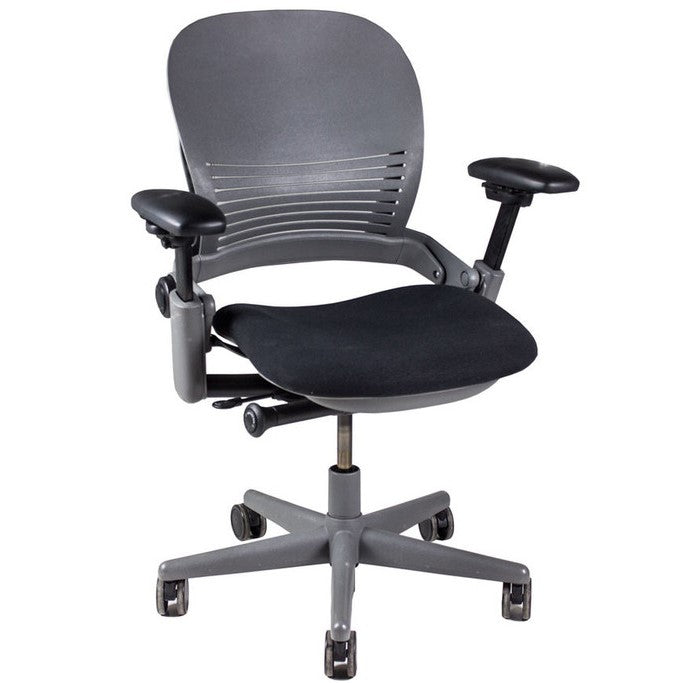 Steelcase Leap V1 Task Chair, Silver - Preowned