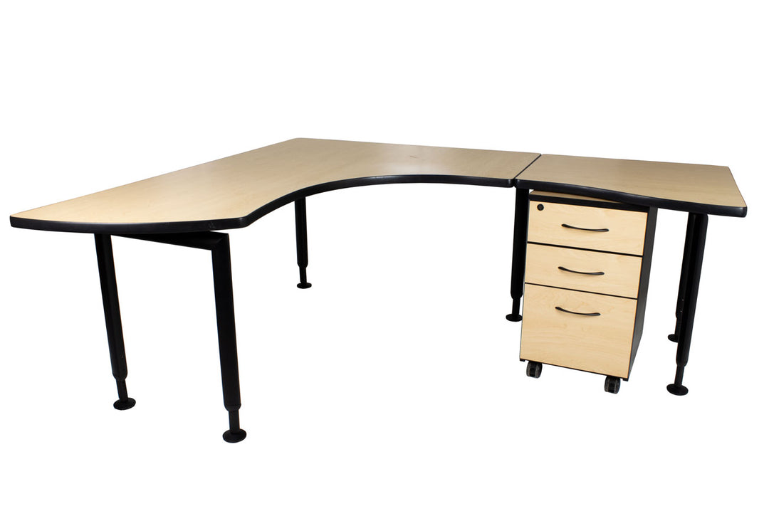 Watson Fusion L Shape Office Desk - Right Side - 72" x 66" - Preowned