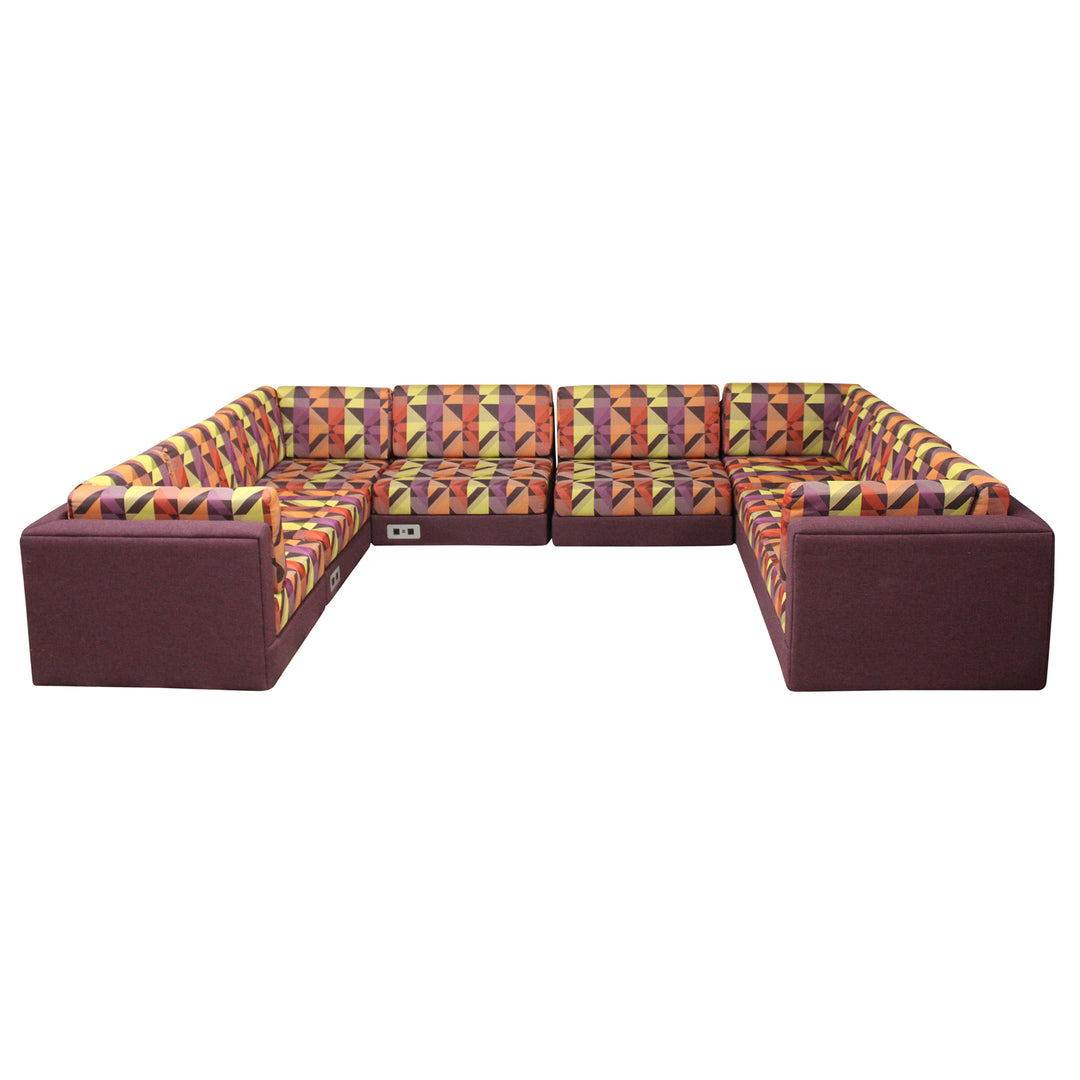 Groupe Lacasse Multi-Color Sectional Sofa w/ Power