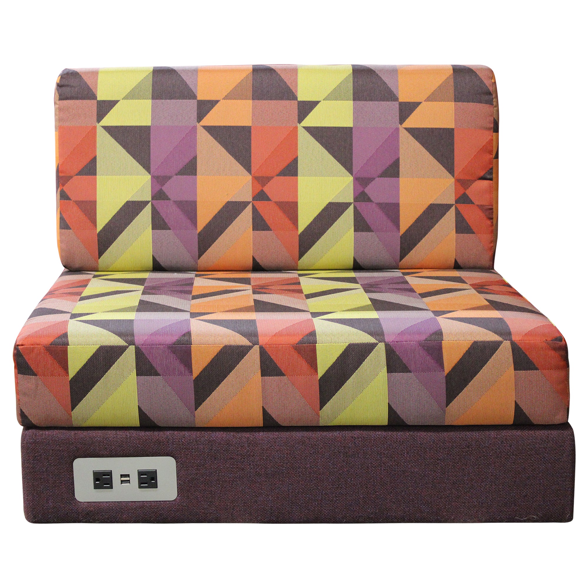 Groupe Lacasse Multi-Color Sectional Sofa w/ Power
