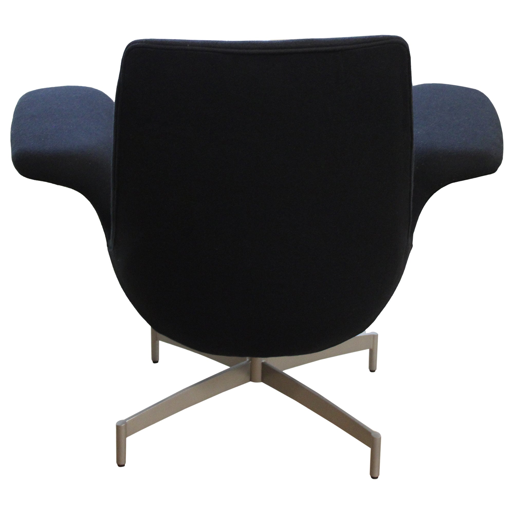 HBF Dialogue Swivel Lounge Chair, Black - Preowned