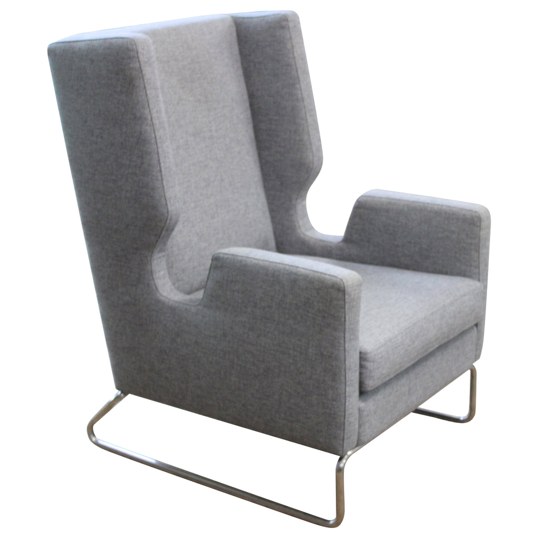 Gus Modern Danforth Chair - Light Grey - Preowned
