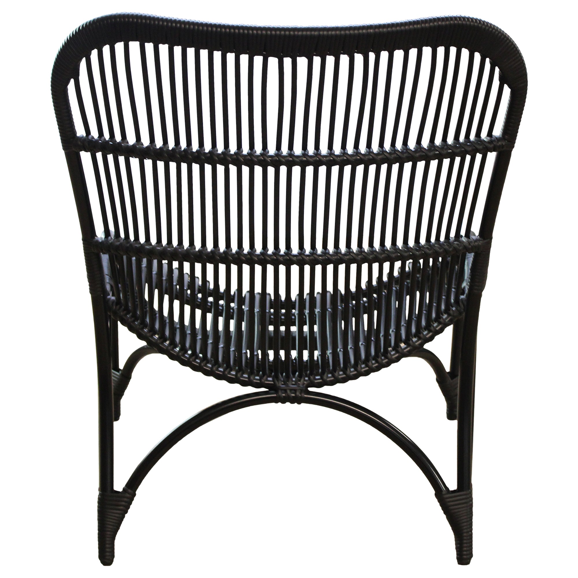 Black Wicker Chair - Preowned