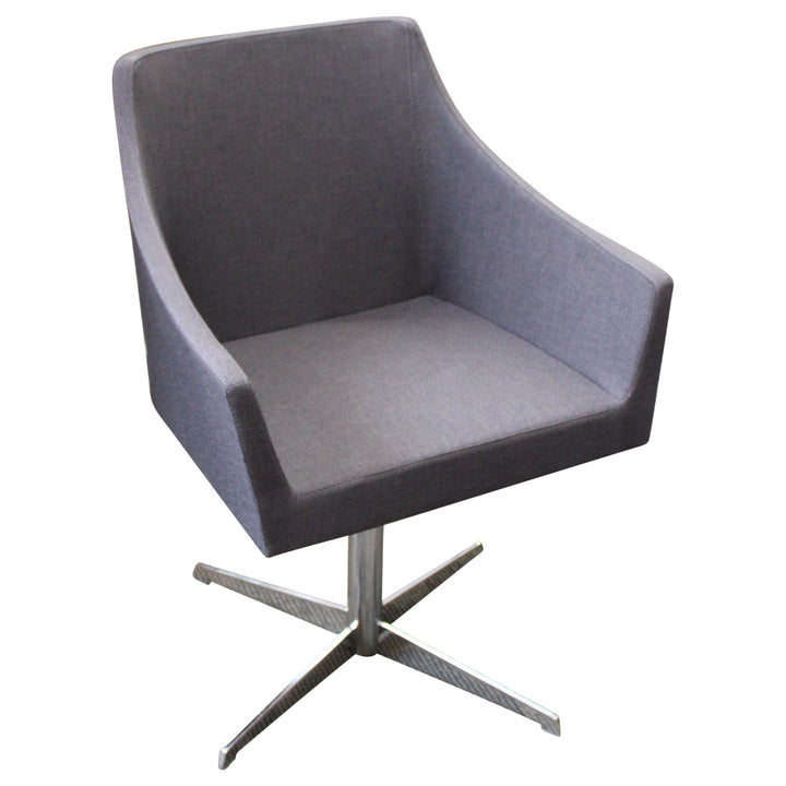 Aceray Swivel Side Chair - Grey - Preowned