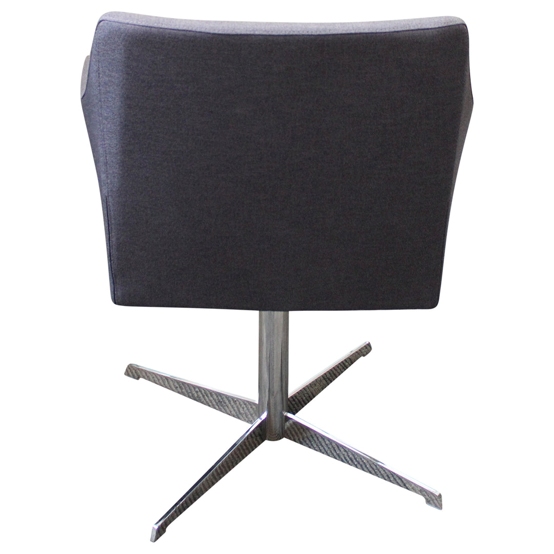 Aceray Swivel Side Chair - Grey - Preowned
