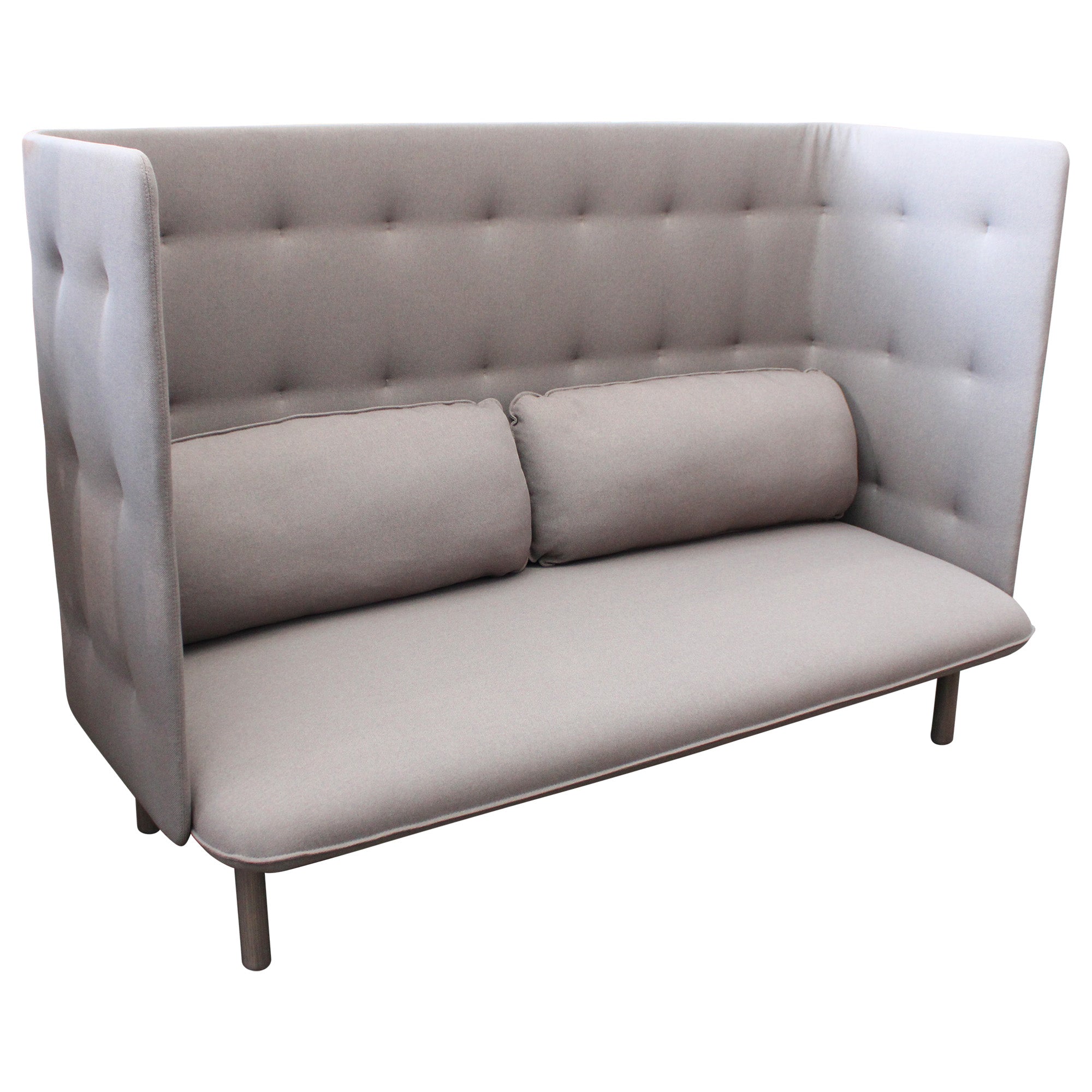 Poppin QT Privacy Lounge Booth - Grey - Preowned