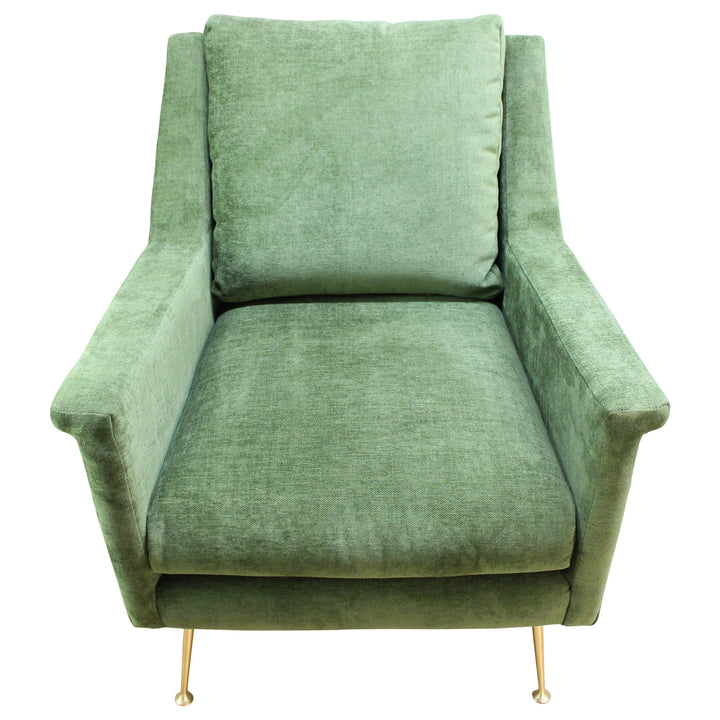 West Elm Carlo Lounge Chair - Green - Preowned