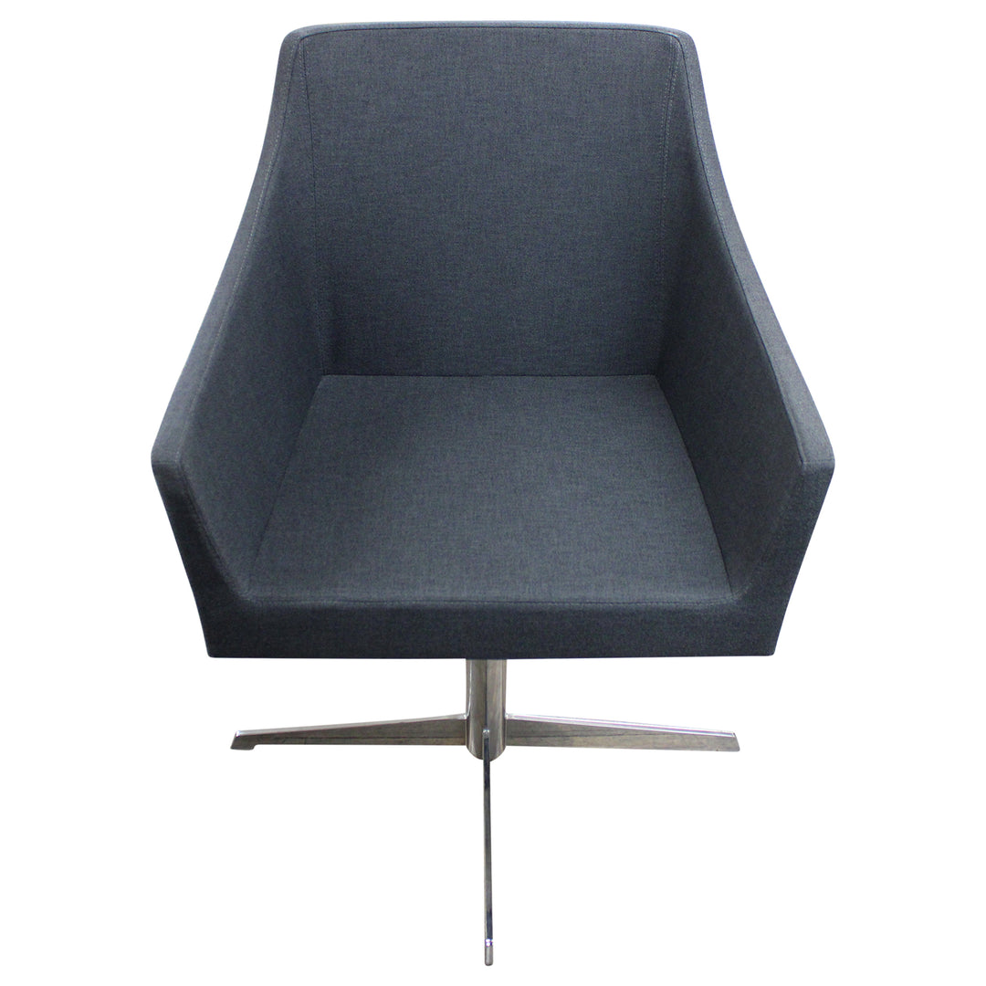 Aceray Swivel Side Chair - Grey - Preowned