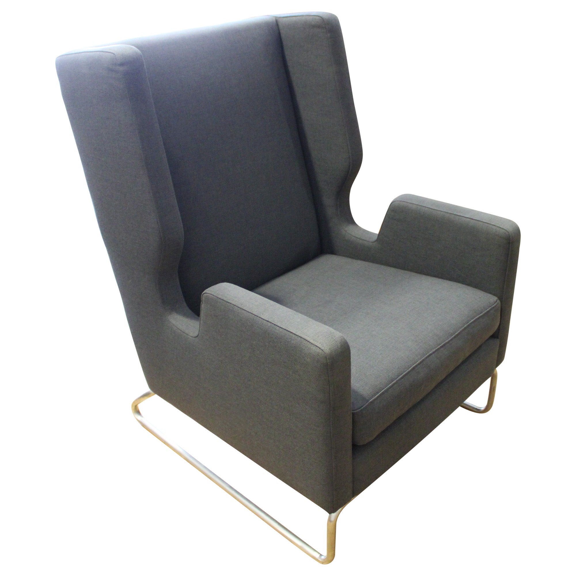Gus Modern Danforth Chair - Dark Grey - Preowned