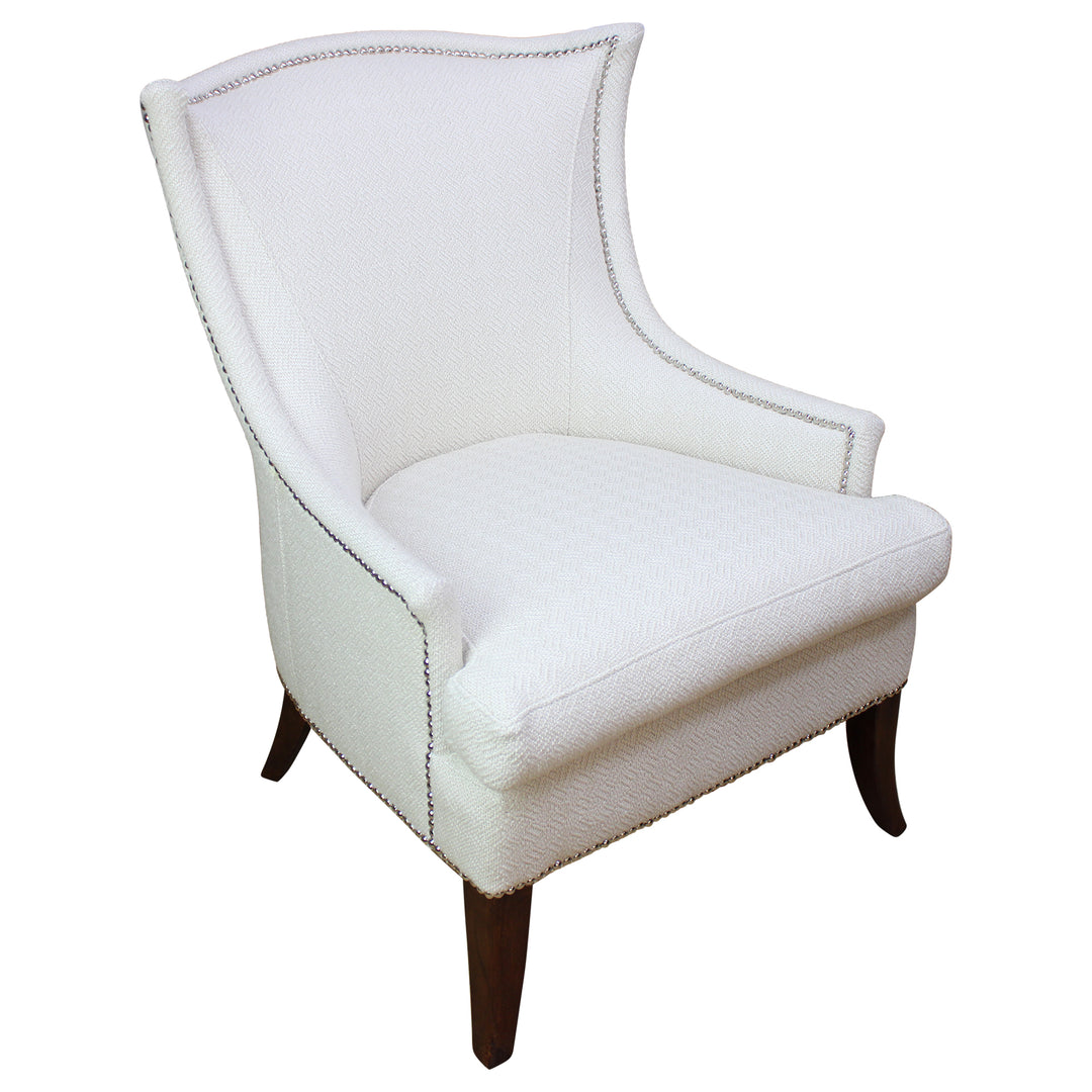 White Accent Chair - Preowned