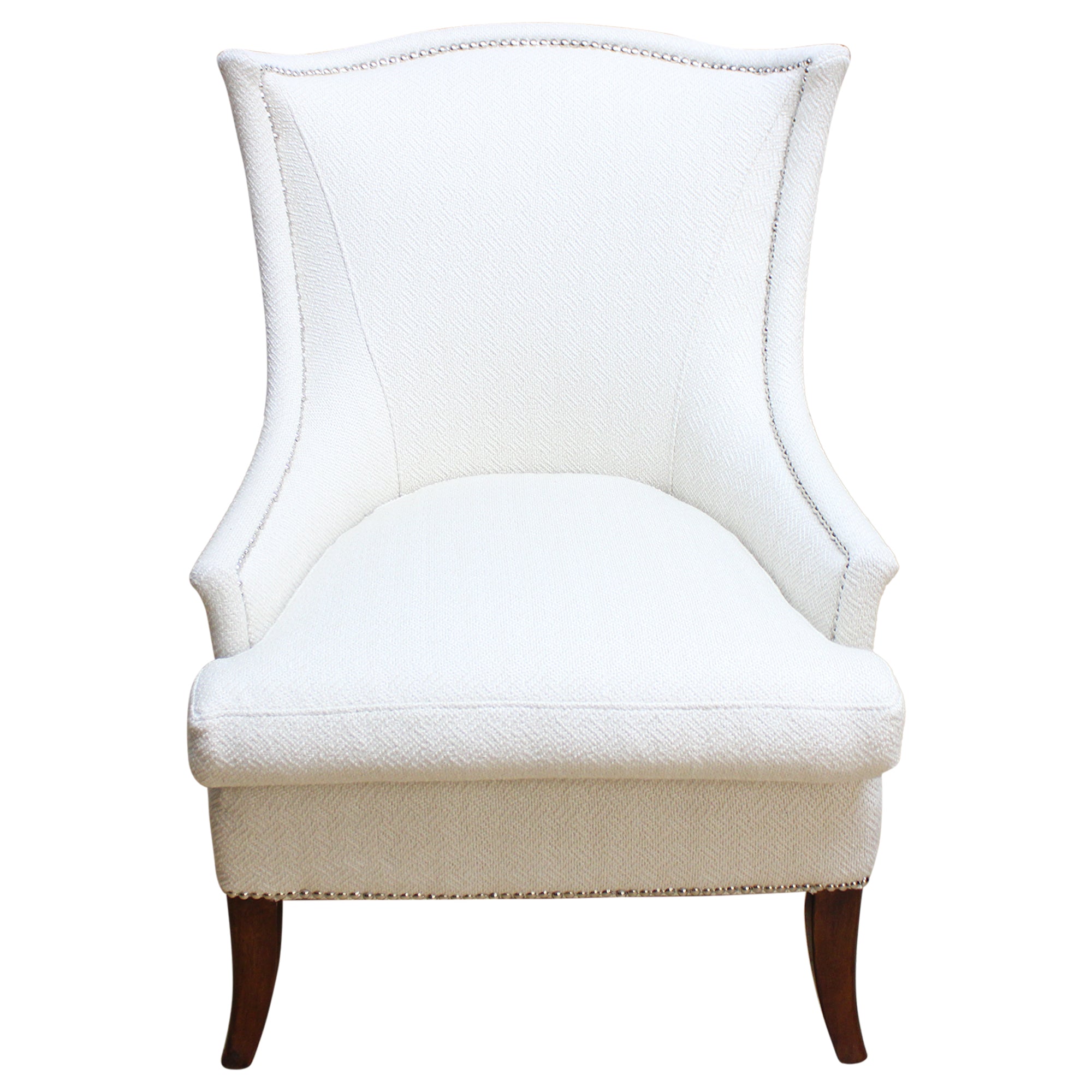 White Accent Chair - Preowned