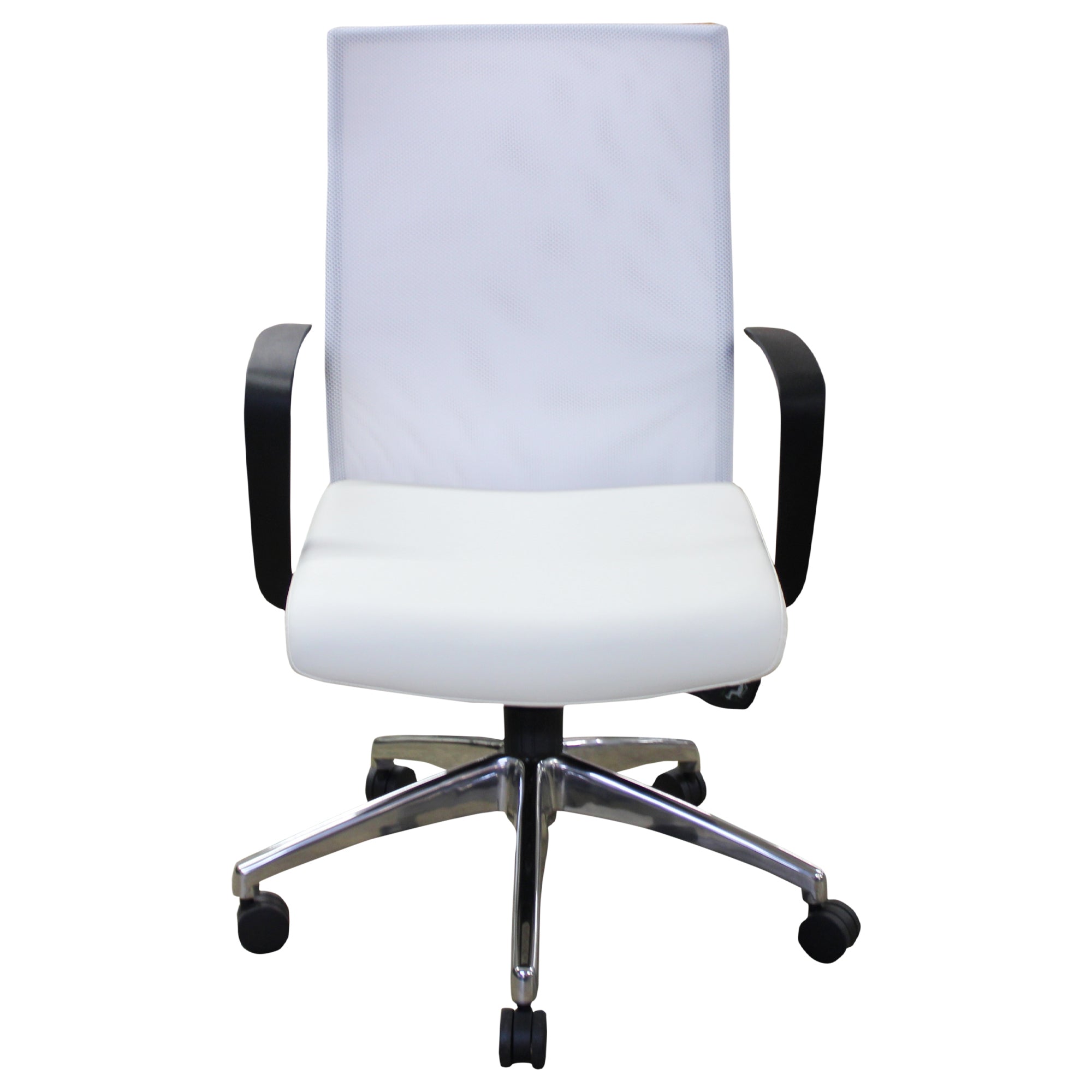 Compel Maxim Conference Chair, White - Preowned