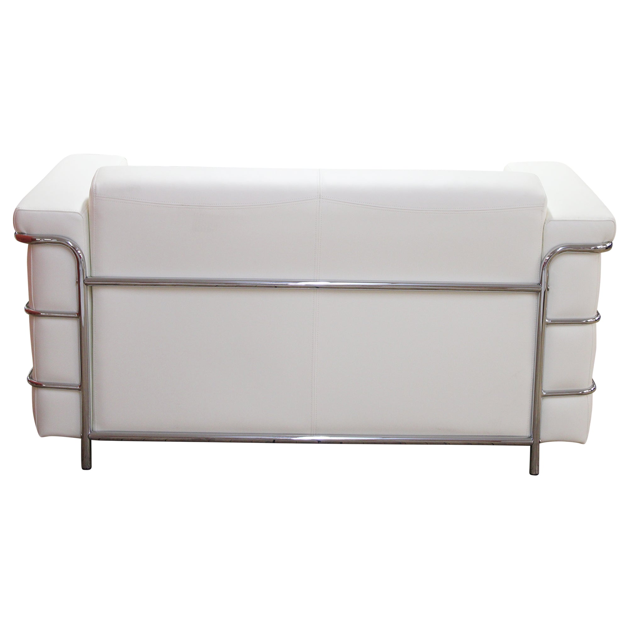 Compel Zia Lounge 2 Seat Sofa, White - New CLOSEOUT
