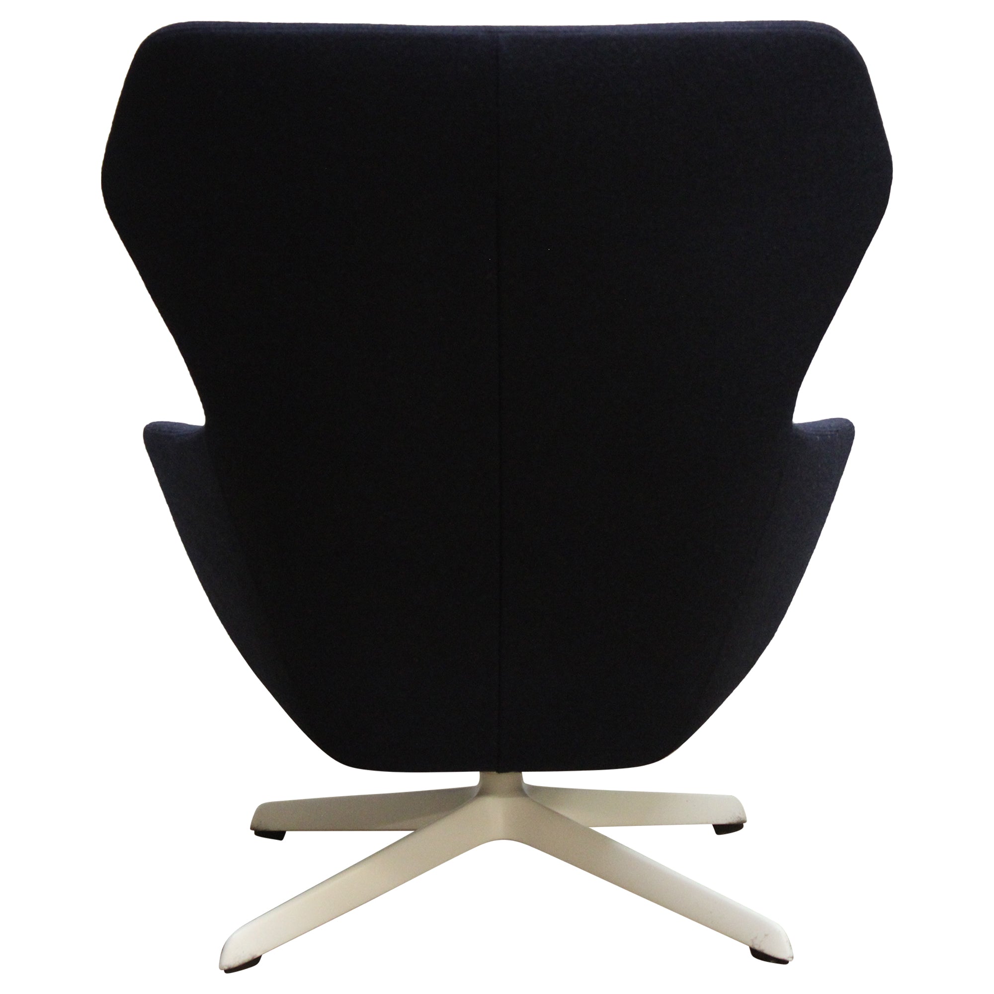 Davis Ginkgo Lounge Chair,  Blue - Preowned