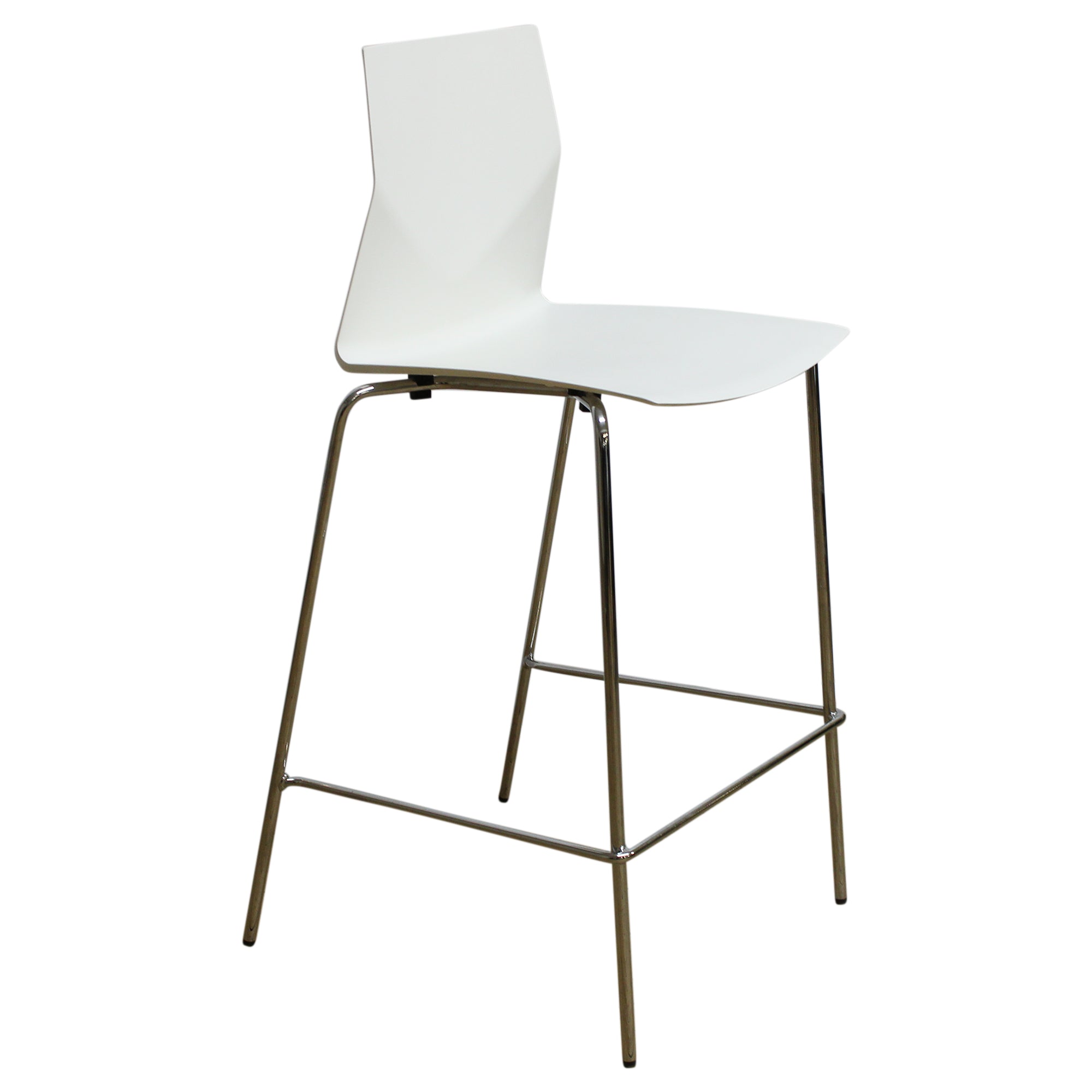 Hightower Fourcast Bar Height Stool, White - Preowned