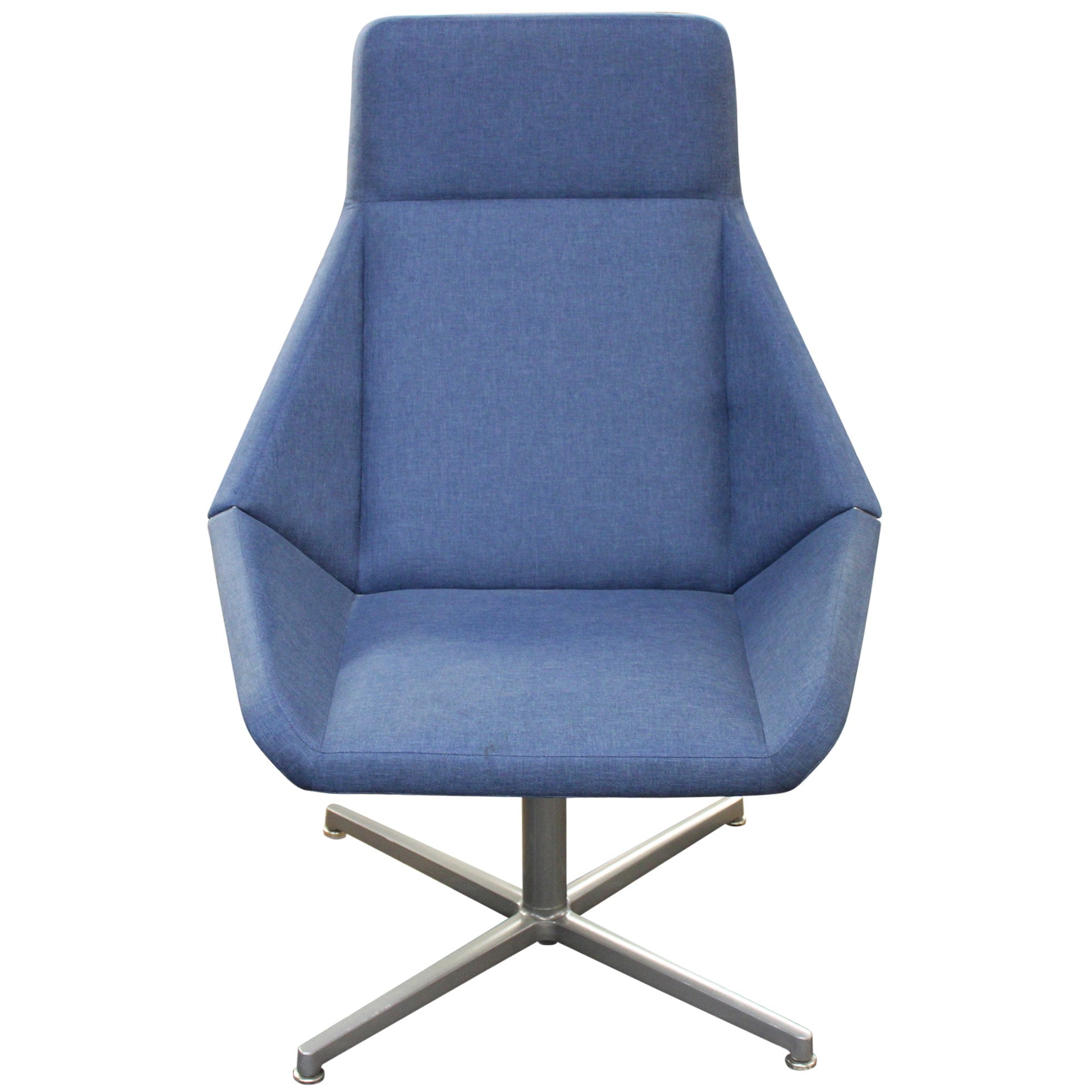 Arcadia Nios Lounge Chair - Blue - Preowned – Rework Office Furniture