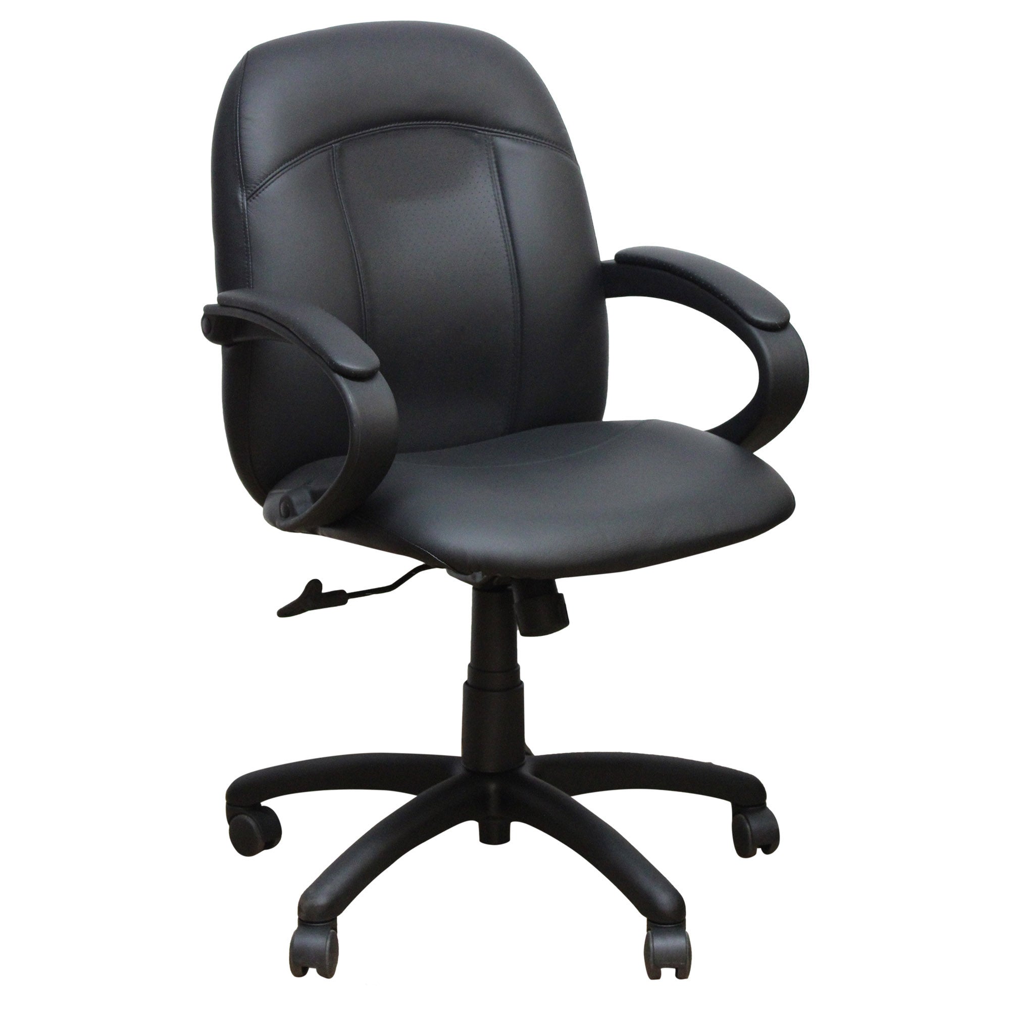 Global Tamiri Bonded Leather Guest Task Chair, Swivel Base - New CLOSEOUT