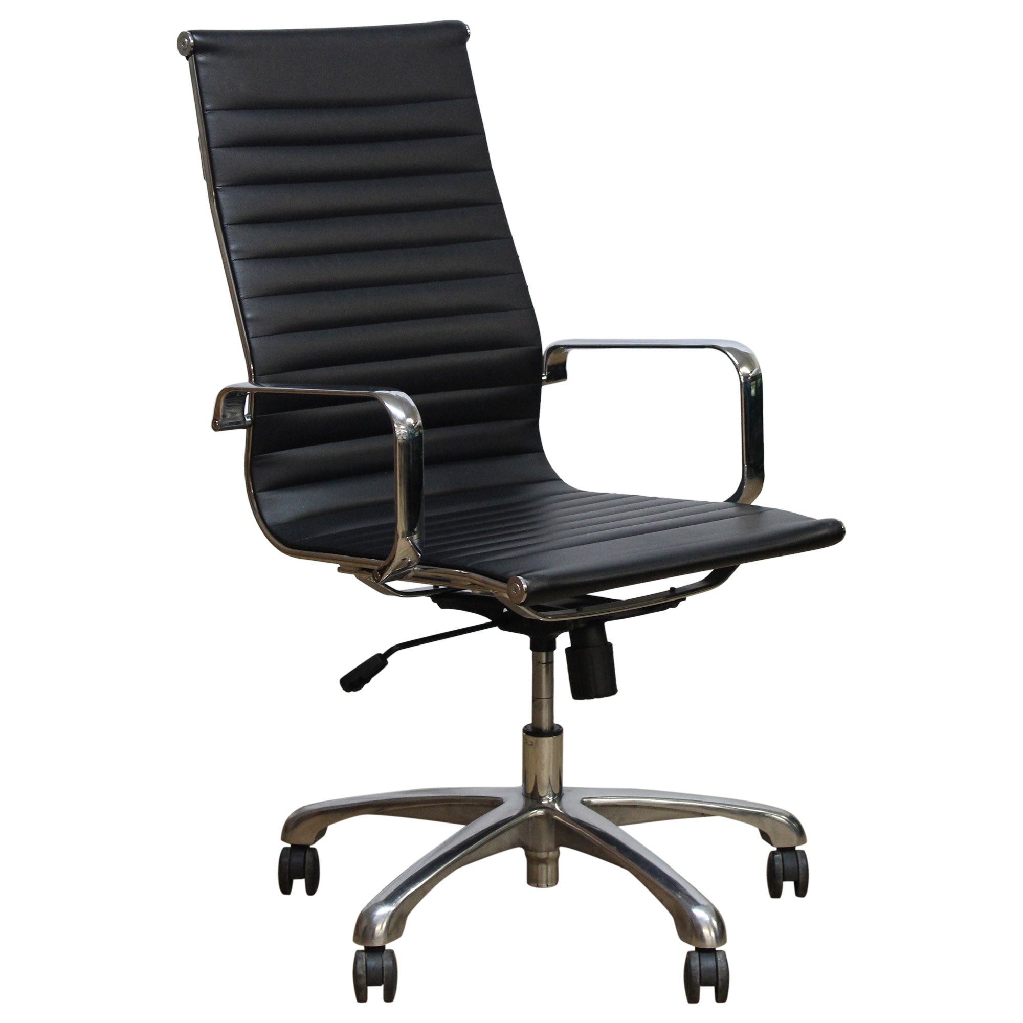 Woodstock Marketing Joe High Back Conference Chair, Black - Preowned